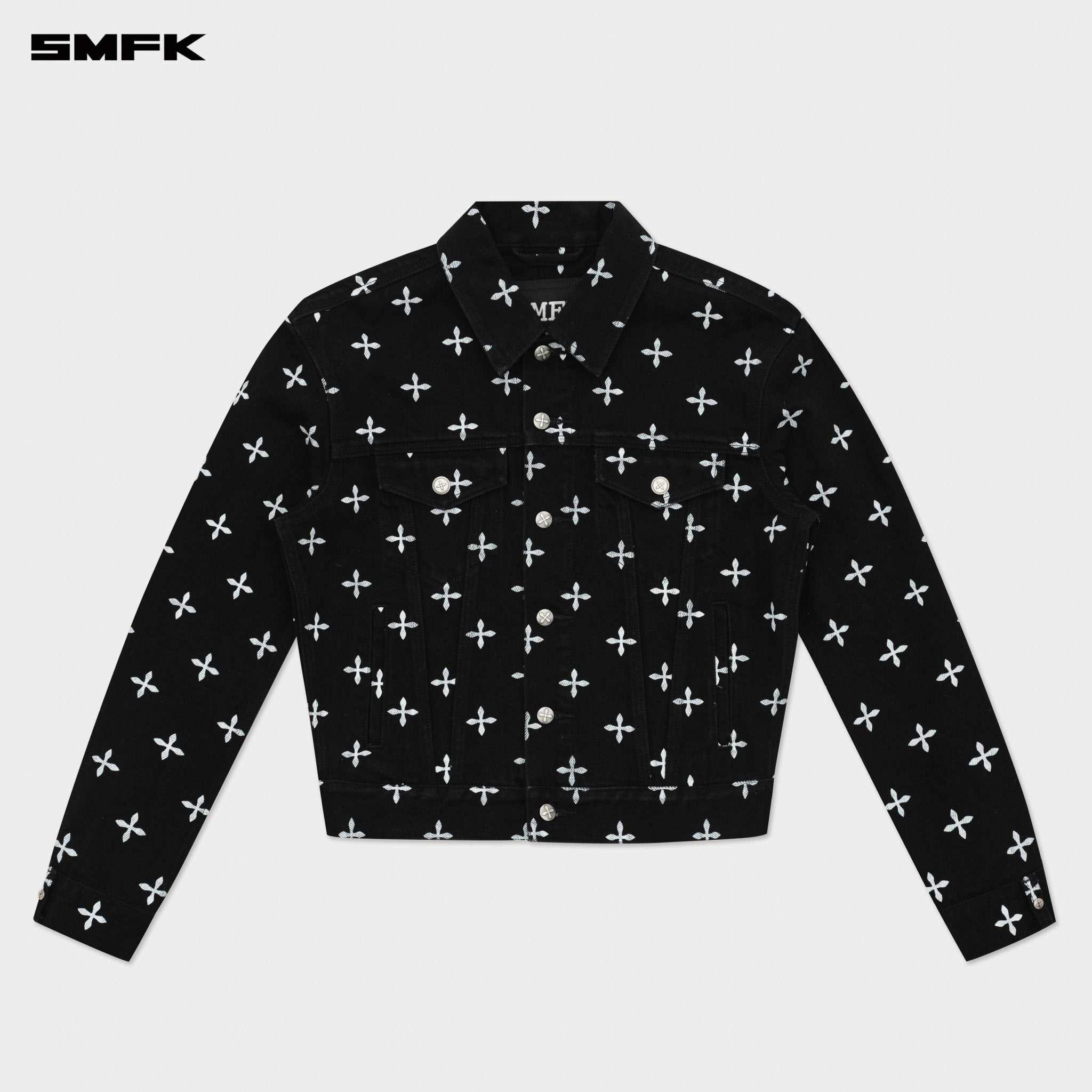 SMFK Compass Garden Denim Jacket In Black | MADAX