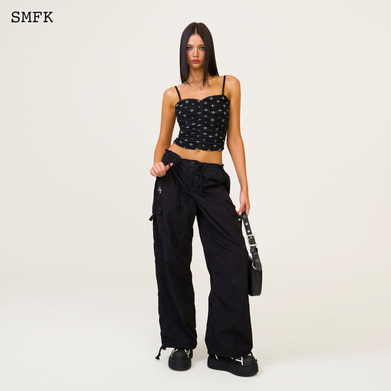 SMFK Compass Garden Saro Vest Top Black | MADA IN CHINA