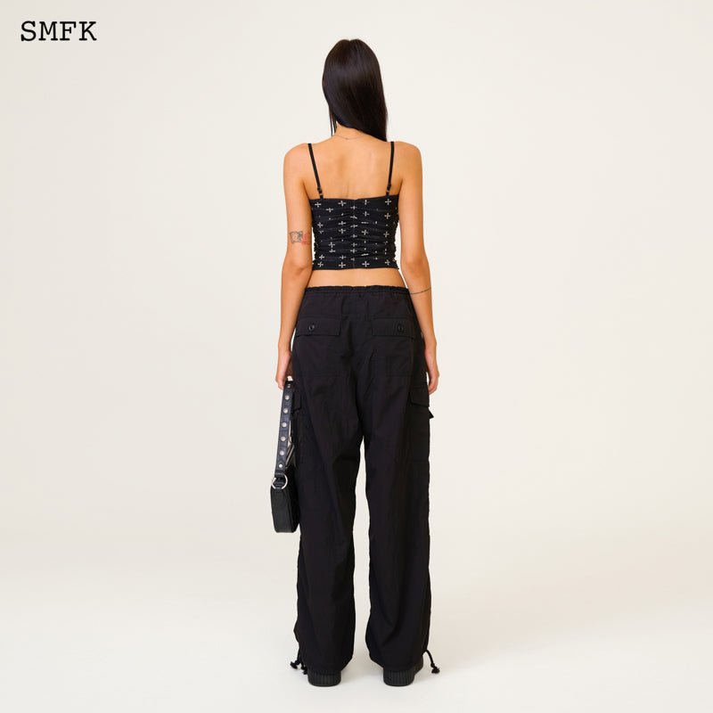 SMFK Compass Garden Saro Vest Top Black | MADA IN CHINA