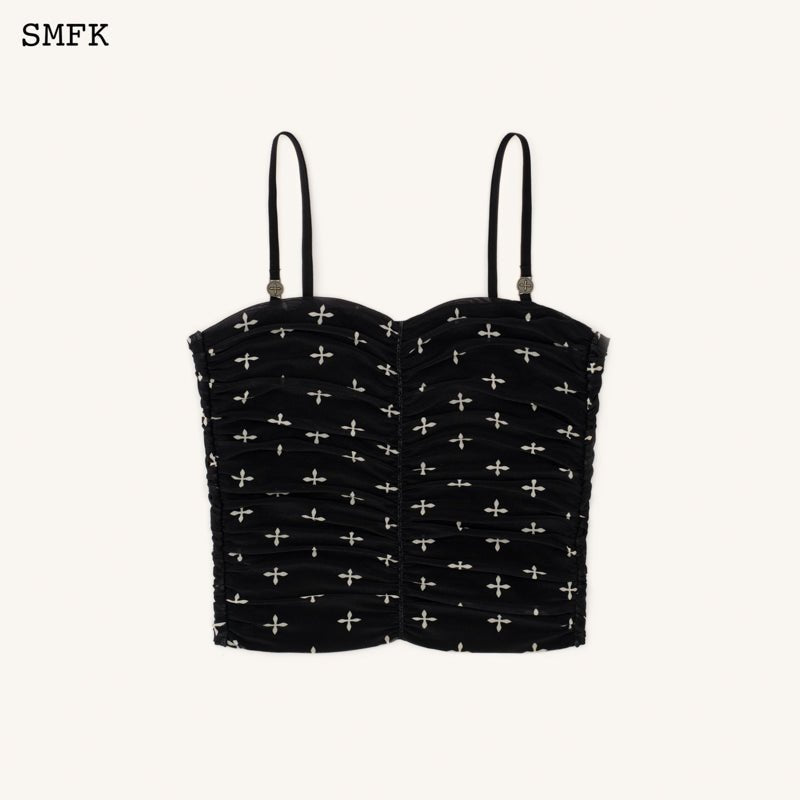 SMFK Compass Garden Saro Vest Top Black | MADA IN CHINA