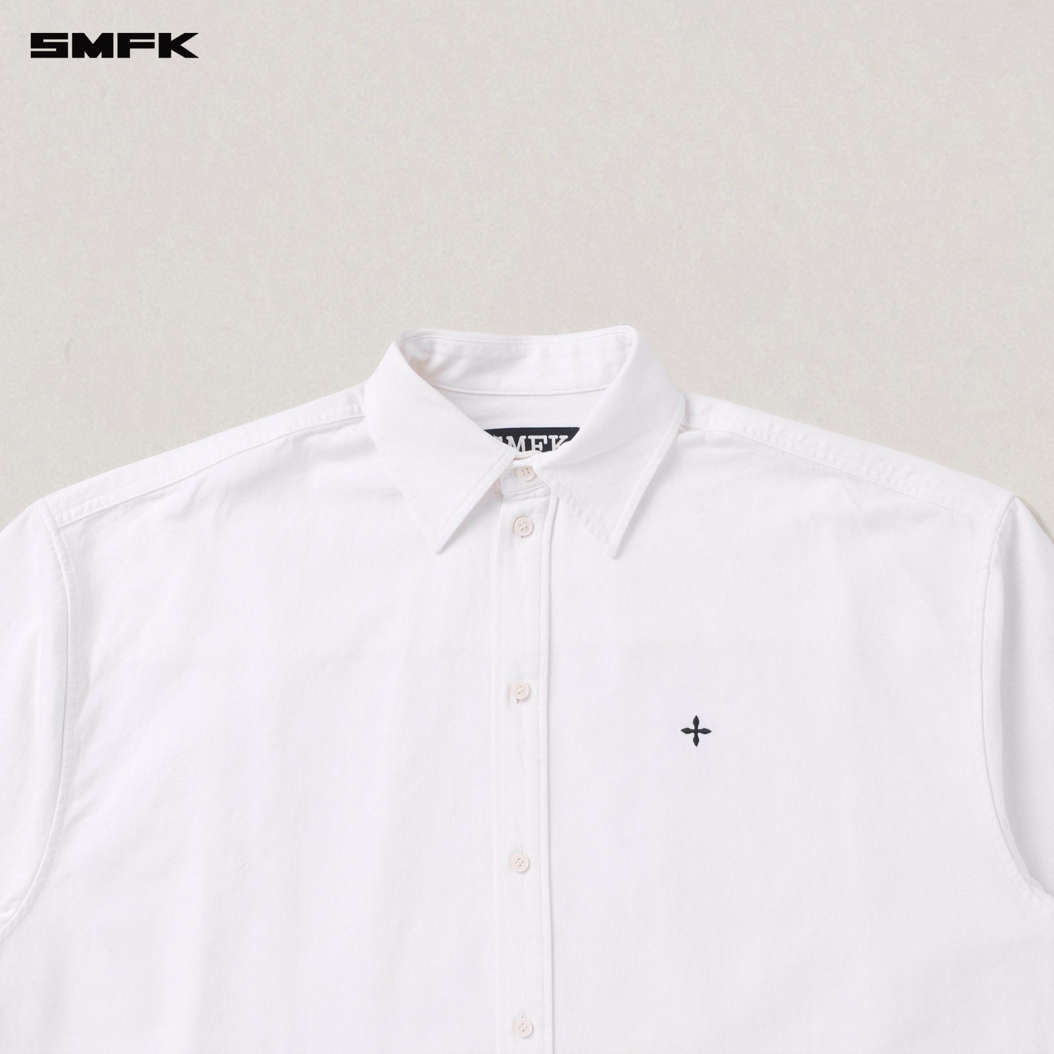 SMFK Compass Giant Shirt In Snow Mountain White | MADAX