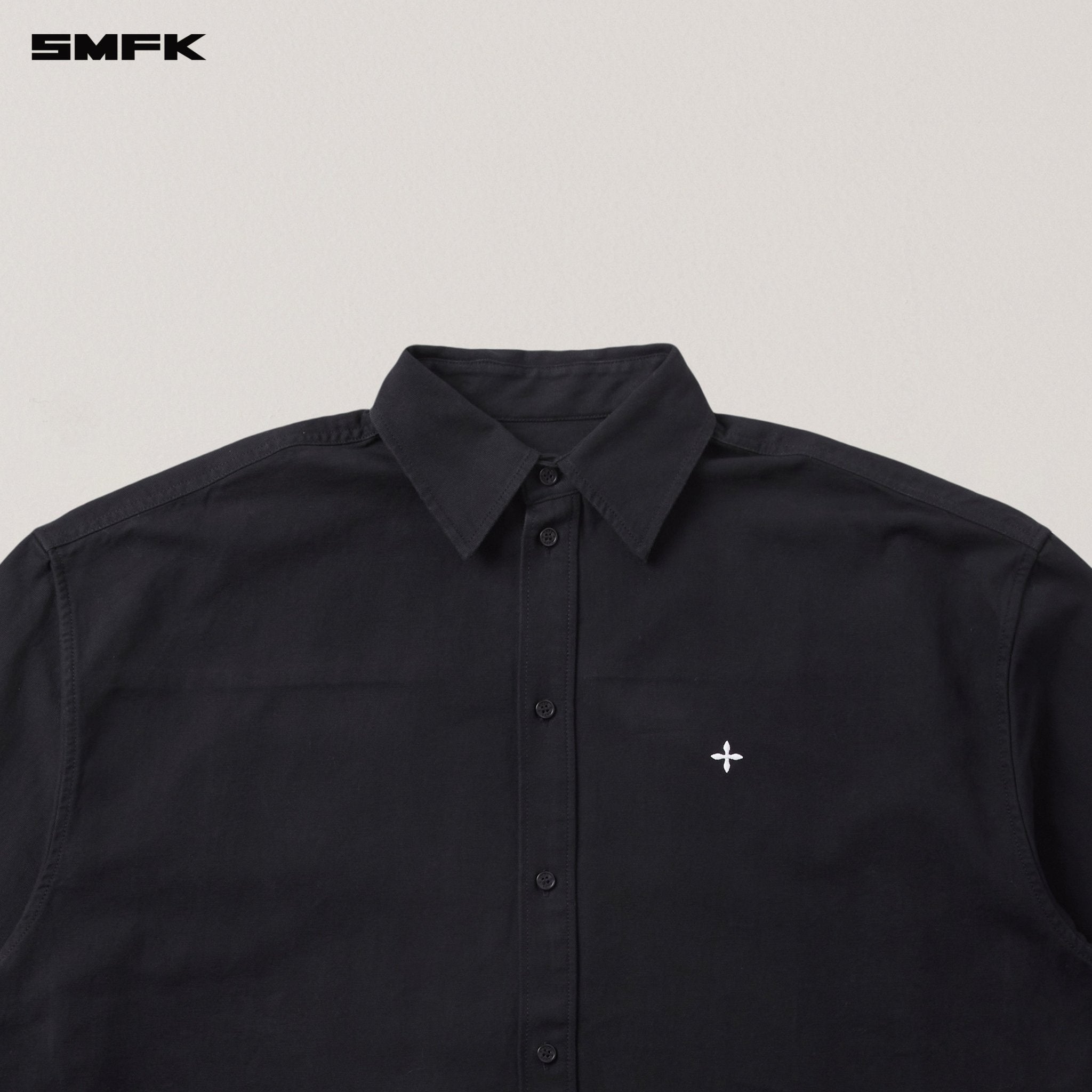 SMFK Compass Giant Shirt In Wild Black | MADAX