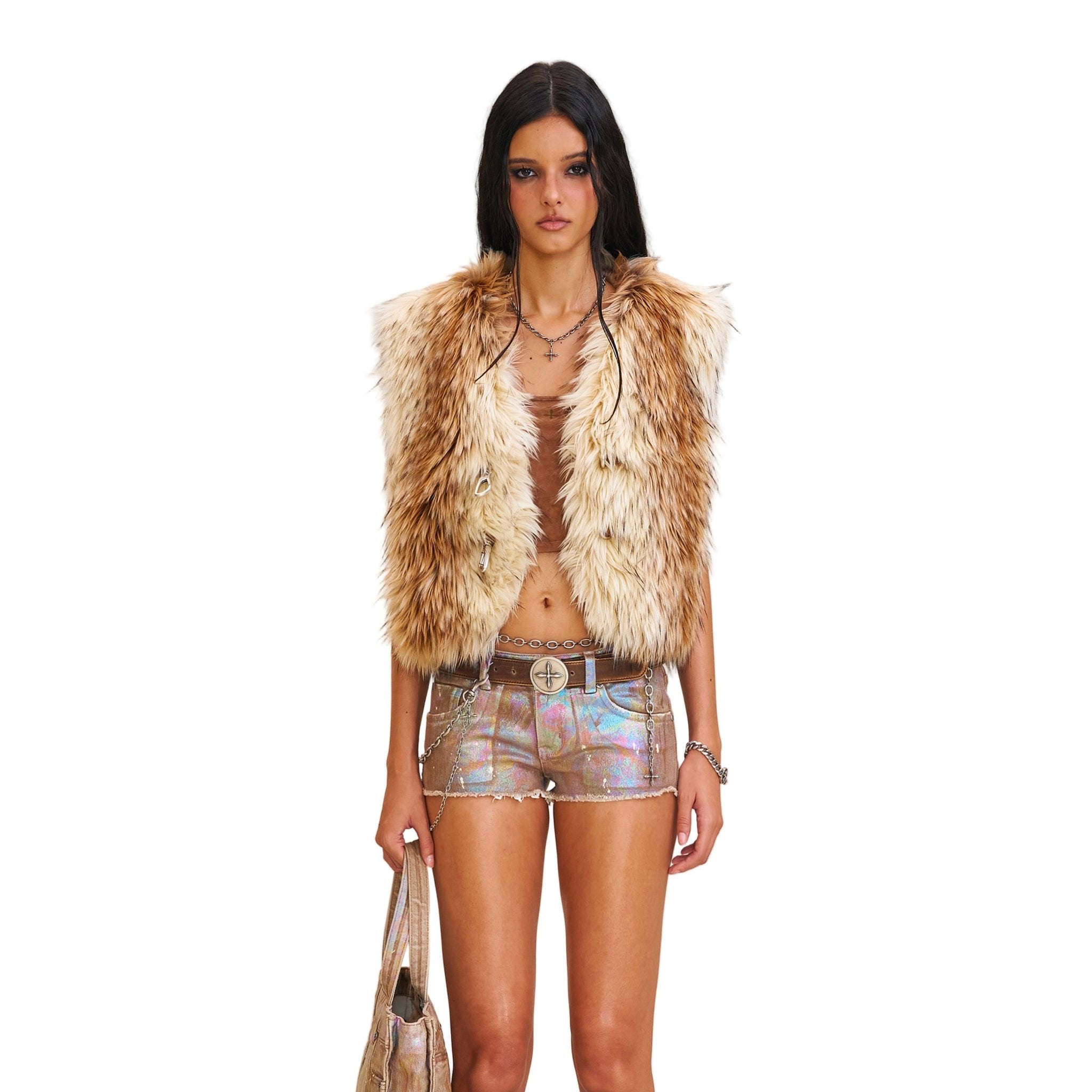 SMFK Compass Grassland Woolly Huge Tank In Arctic Wolf White | MADAX