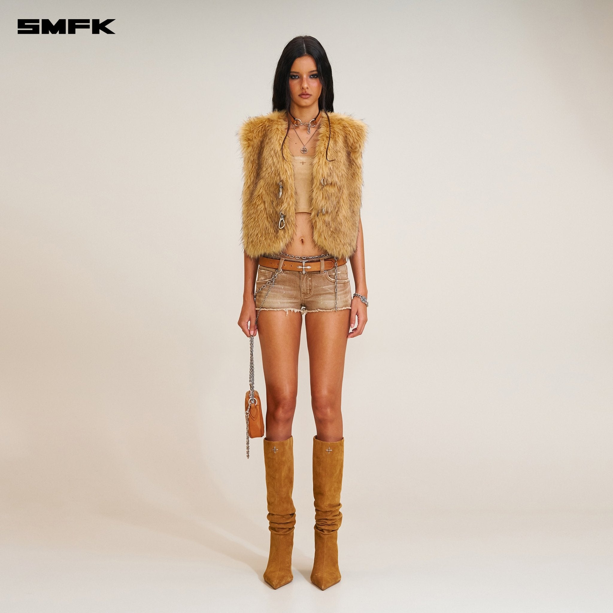 SMFK Compass Grassland Woolly Huge Tank In Wild Brown | MADAX