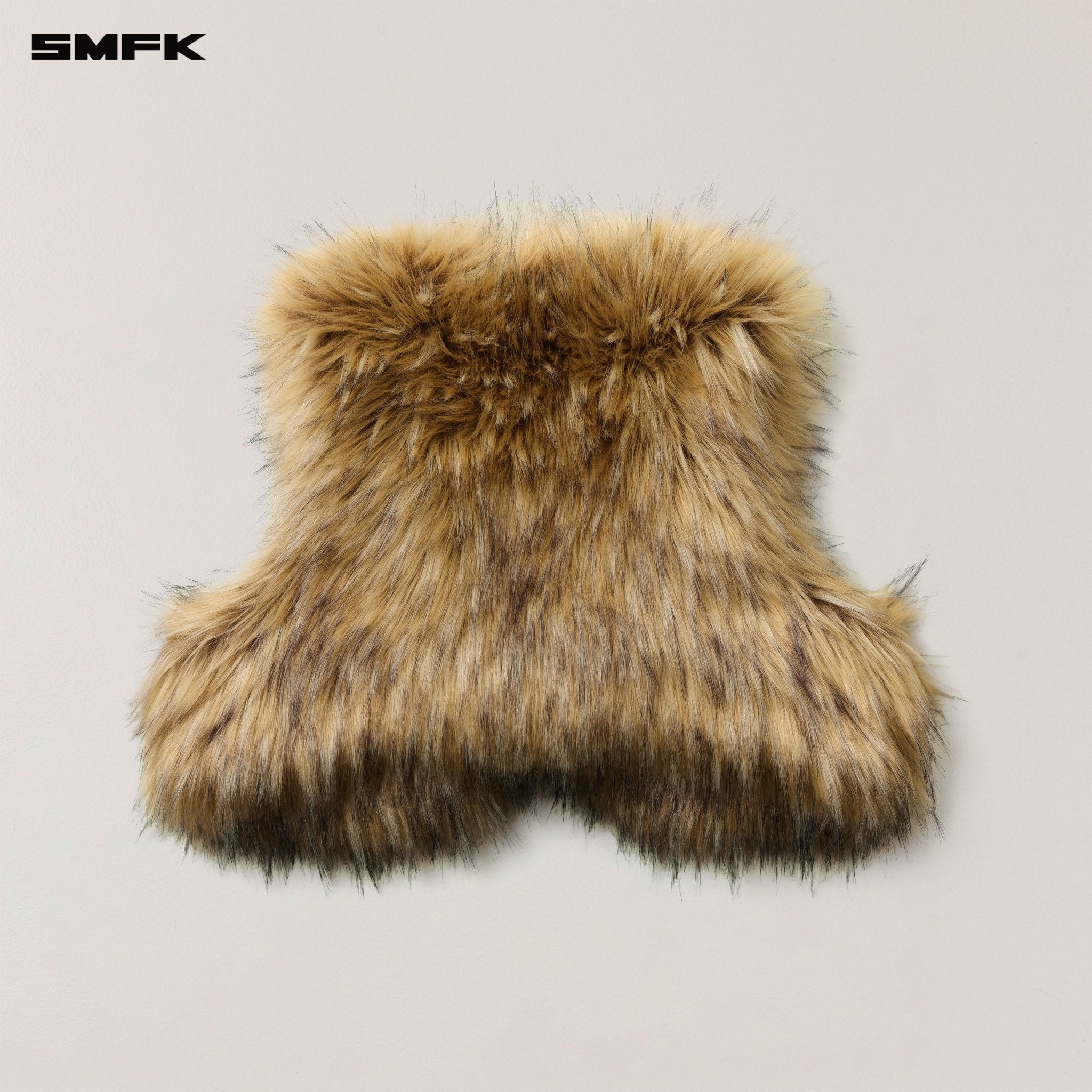 SMFK Compass Grassland Woolly Short Tank In Wolf Brown | MADAX