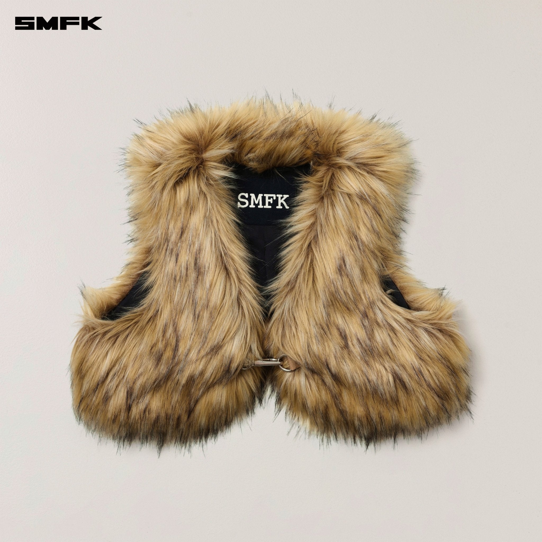 SMFK Compass Grassland Woolly Short Tank In Wolf Brown | MADAX