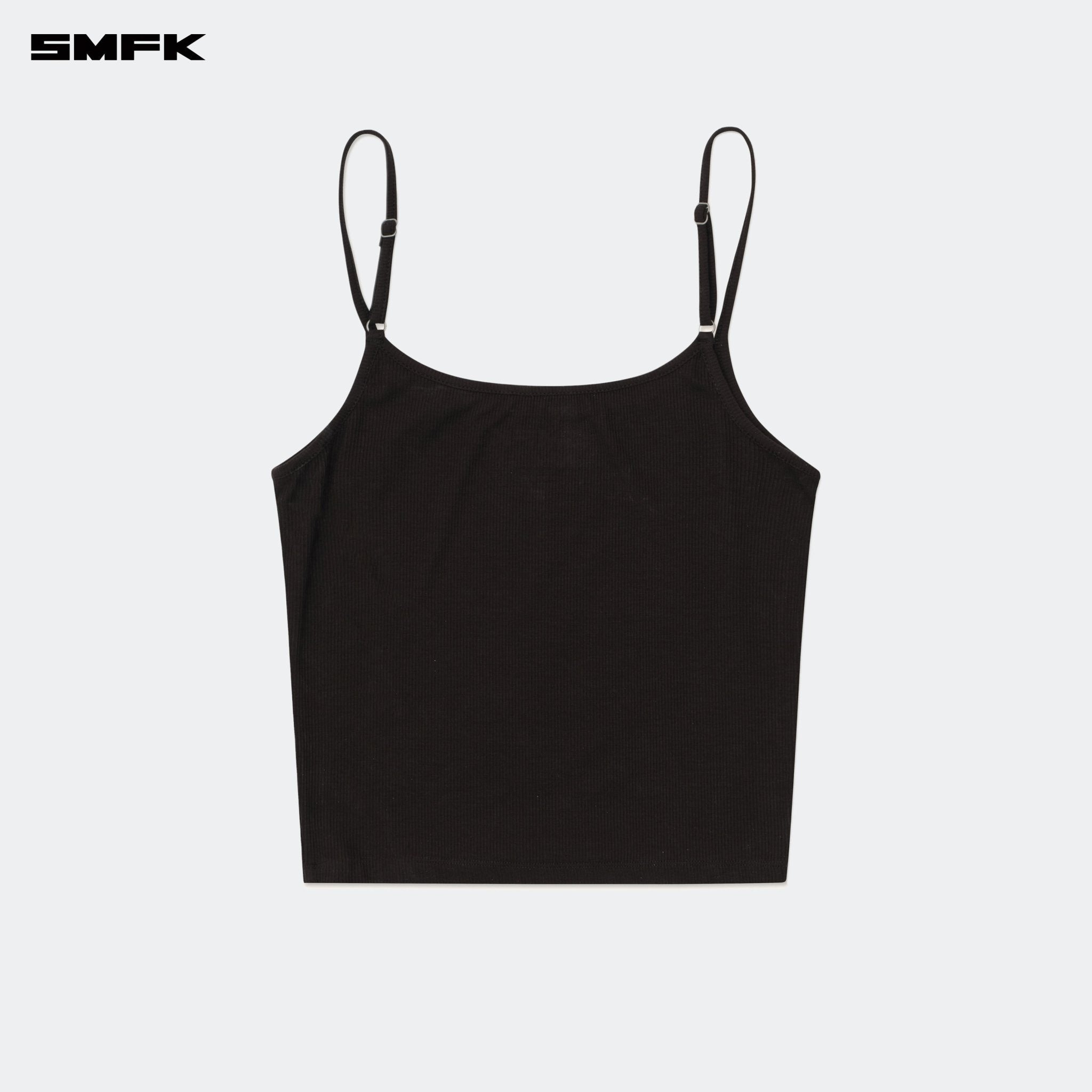 SMFK Compass Hug Extra - Long Sports Strap Top Black | MADAX