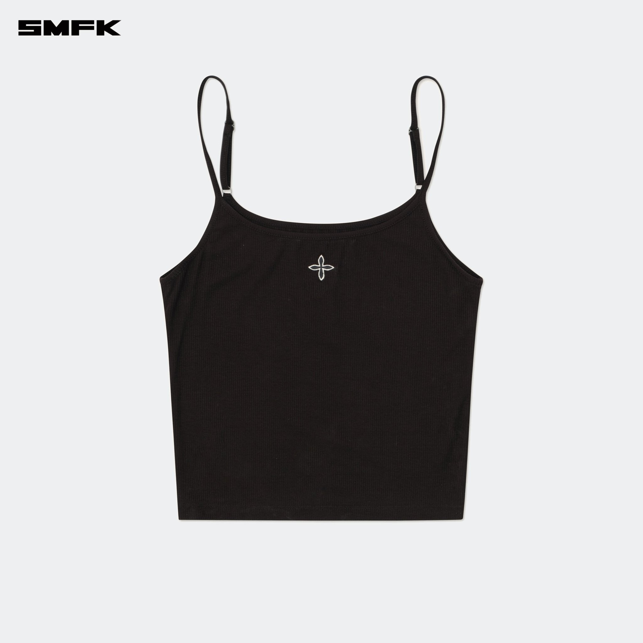 SMFK Compass Hug Extra - Long Sports Strap Top Black | MADAX