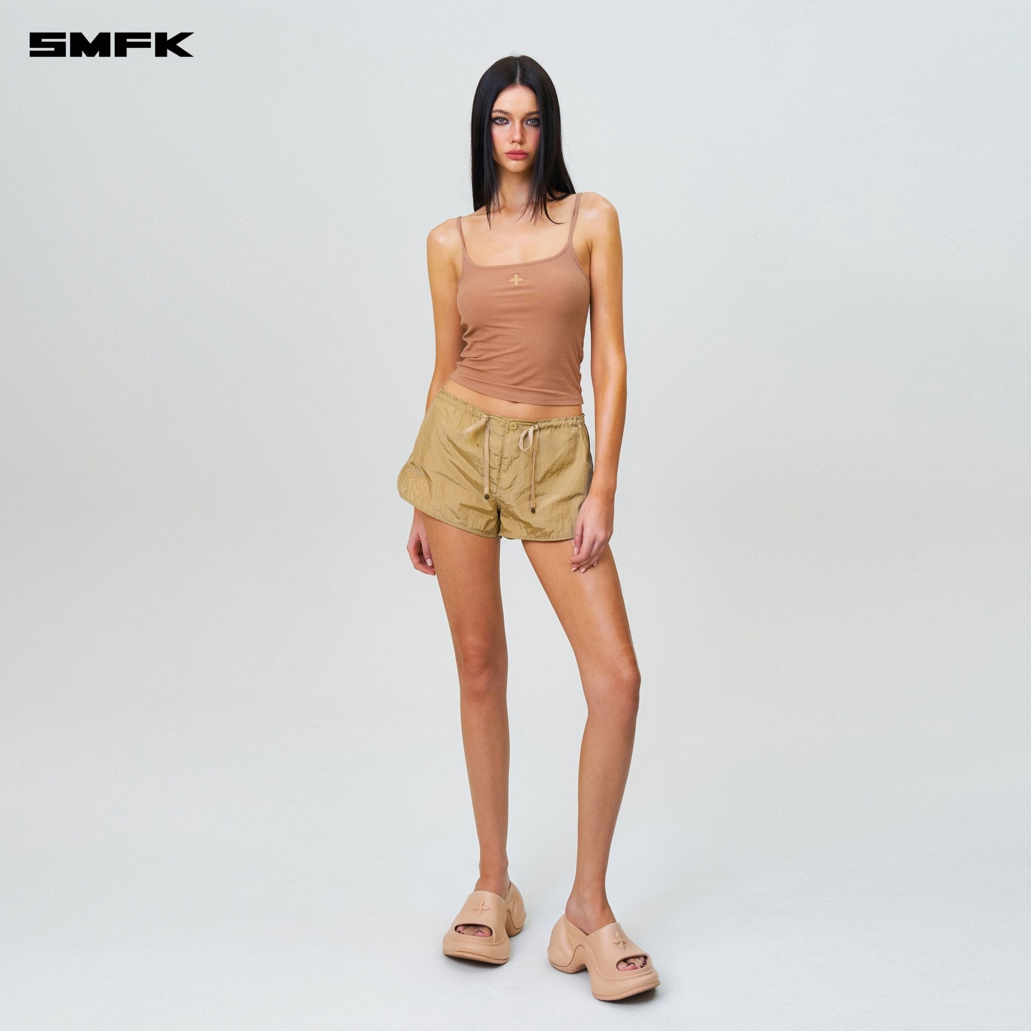 SMFK Compass Hug Extra - Long Sports Strap Top Nude | MADAX