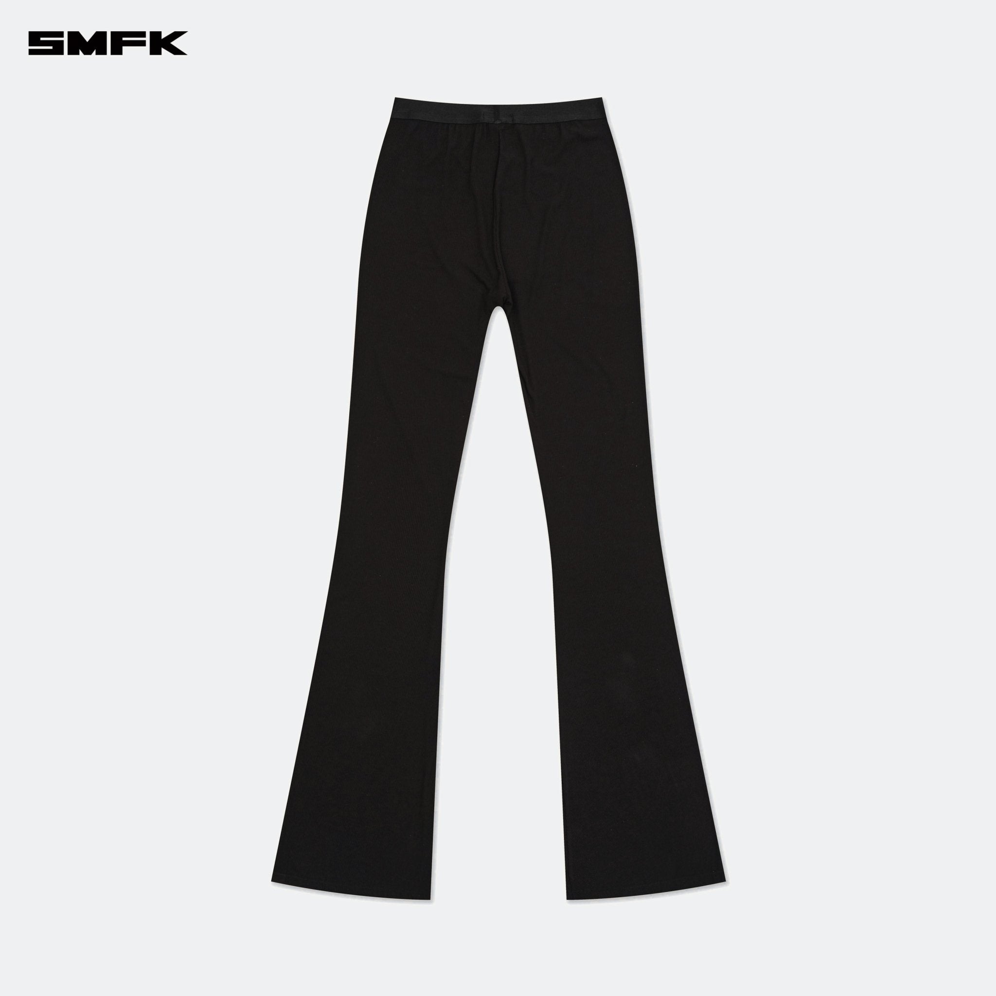 SMFK Compass Hug High - Waisted Sports Flared Pants Black | MADAX