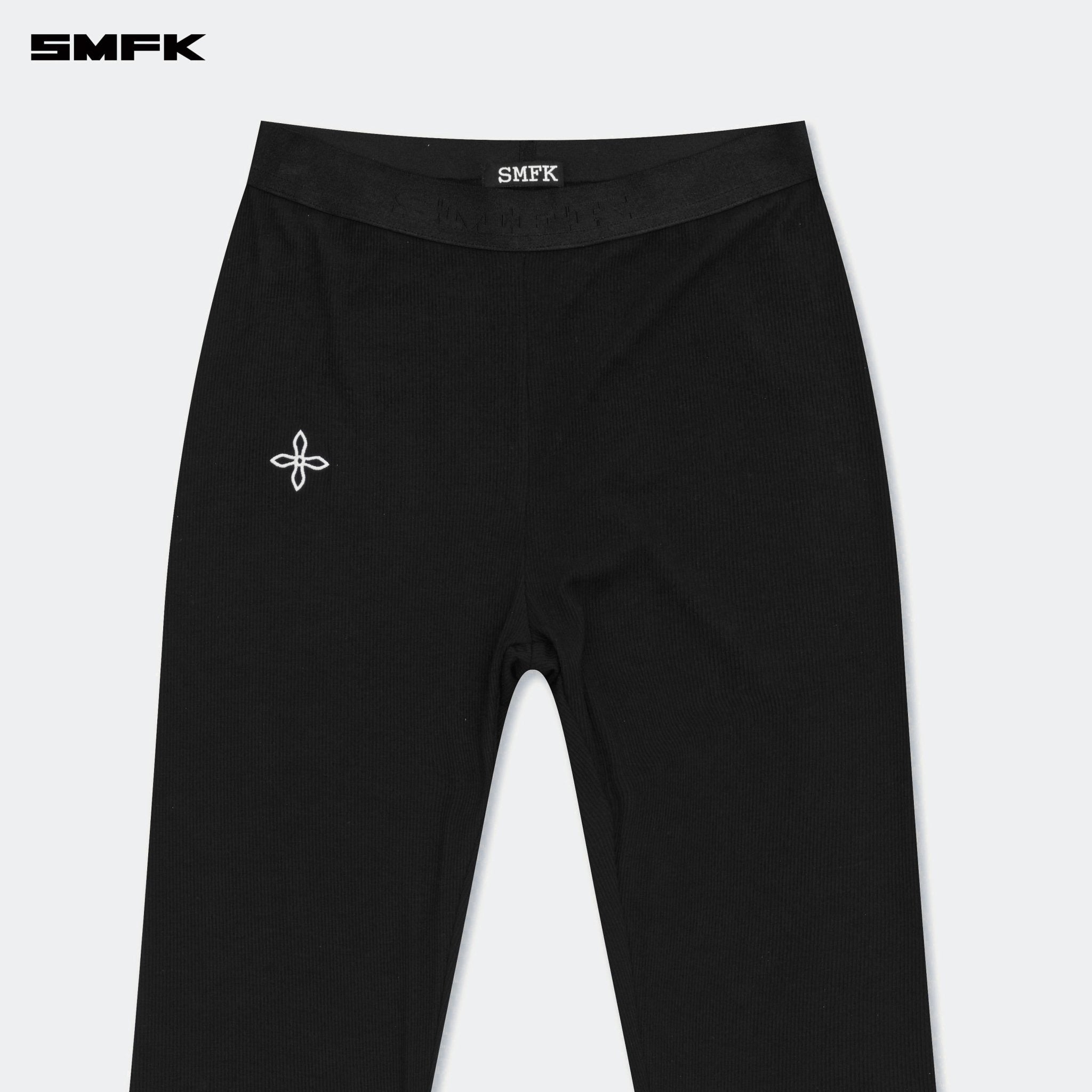 SMFK Compass Hug High - Waisted Sports Flared Pants Black | MADAX