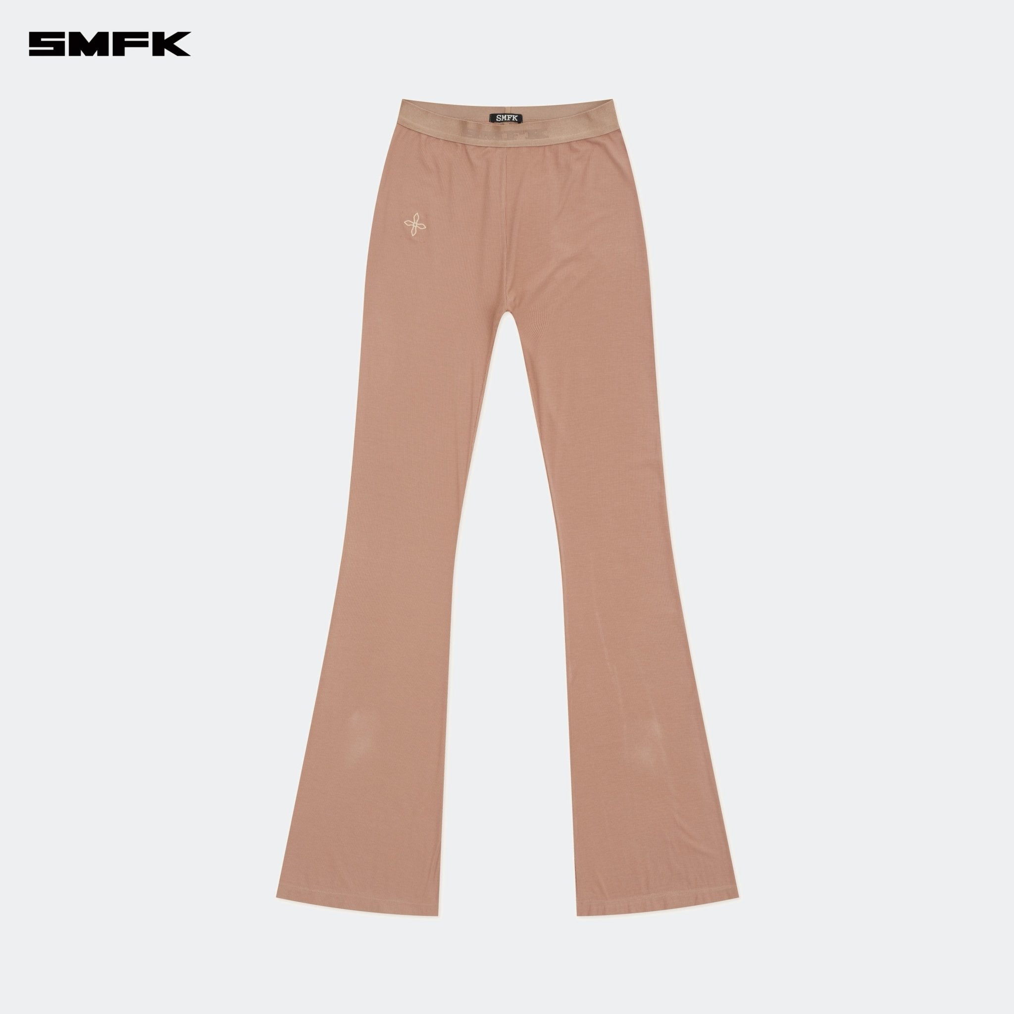 SMFK Compass Hug High - Waisted Sports Flared Pants Nude | MADAX