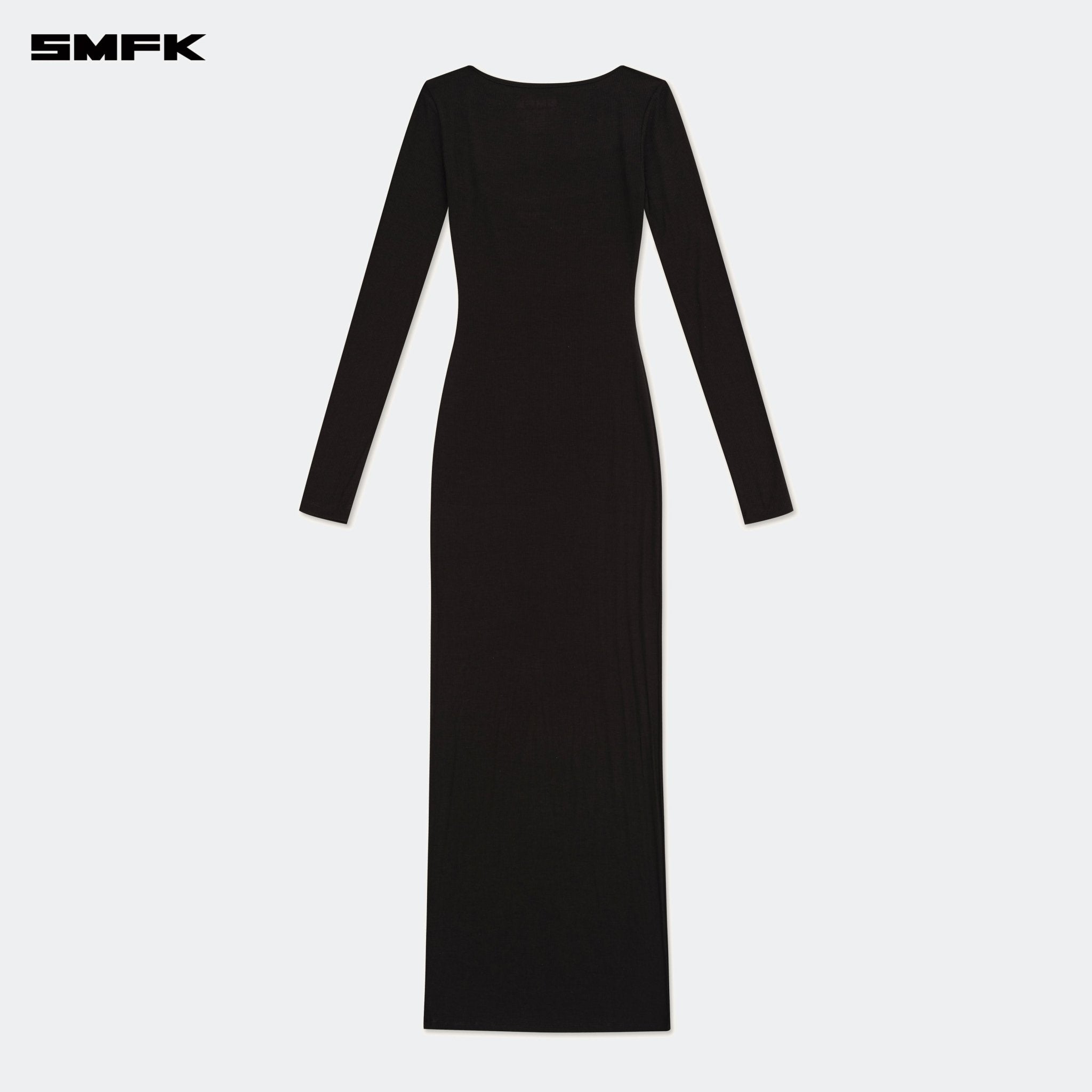 SMFK Compass Hug Skin One - Piece Long Dress Black | MADAX