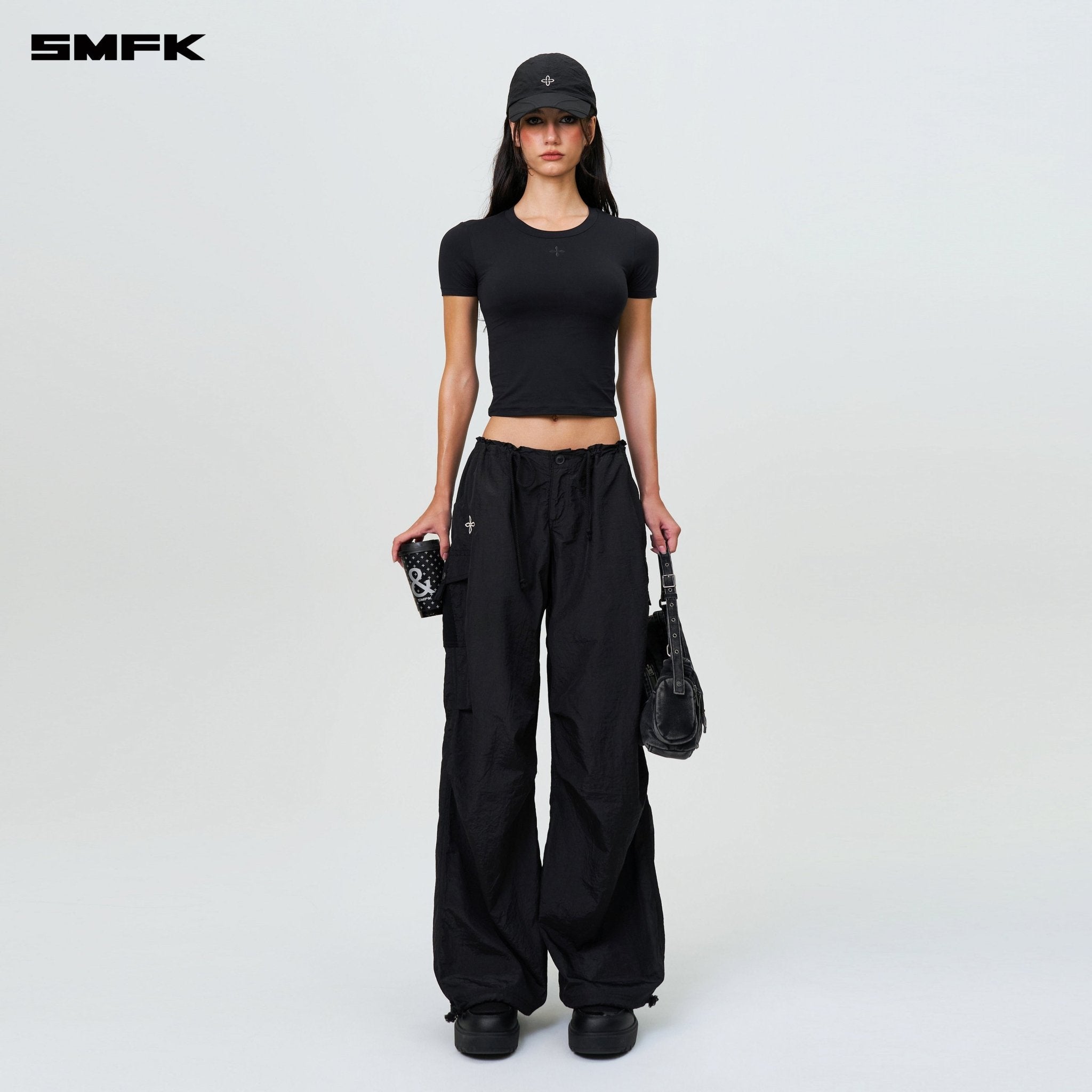 SMFK Compass Hug Skin - Tight Fitting Tee Black | MADAX