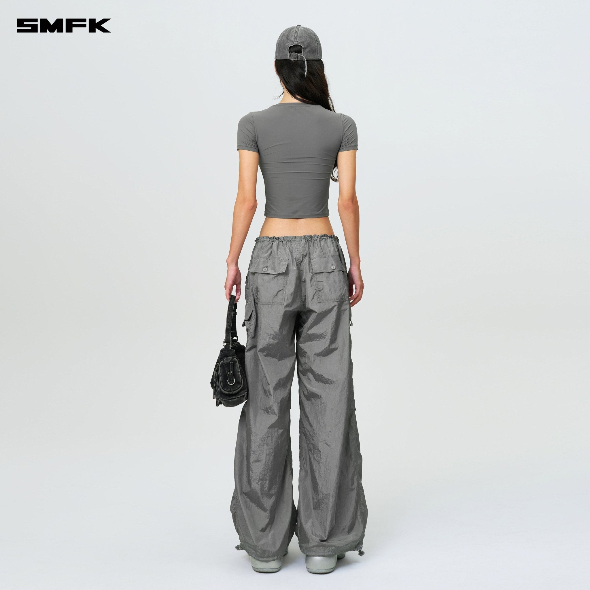 SMFK Compass Hug Skin - Tight Fitting Tee Dark Gray | MADAX