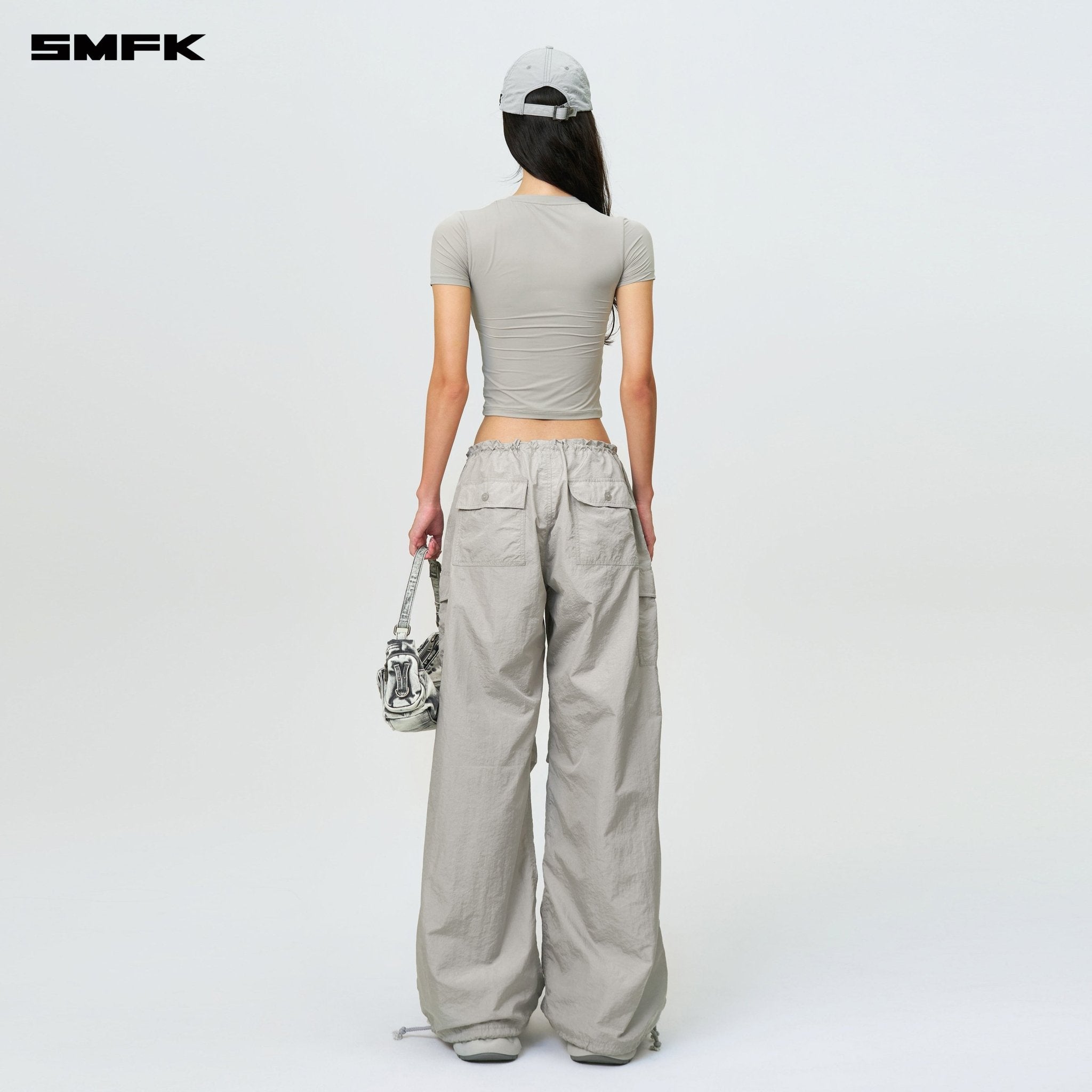 SMFK Compass Hug Skin - Tight Fitting Tee Gray | MADAX