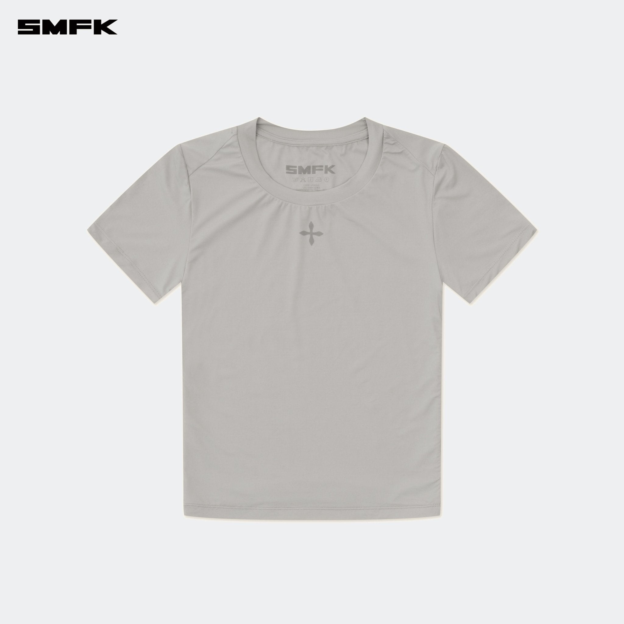 SMFK Compass Hug Skin - Tight Fitting Tee Gray | MADAX