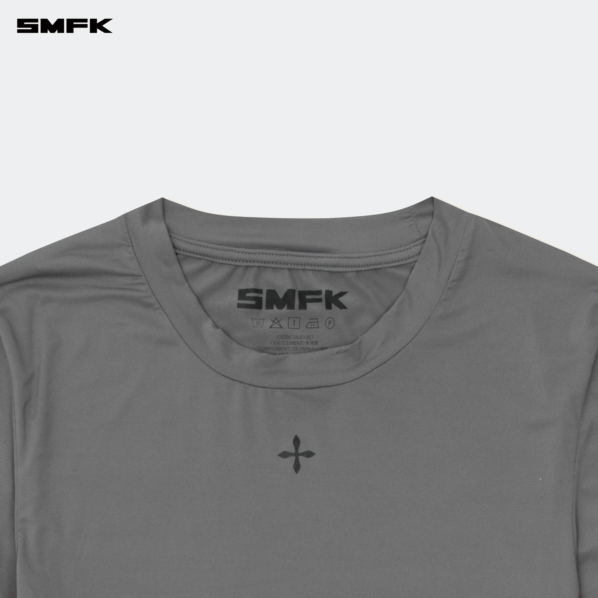 SMFK Compass Hug Skin - Tight Fitting Top Dark Gray | MADAX