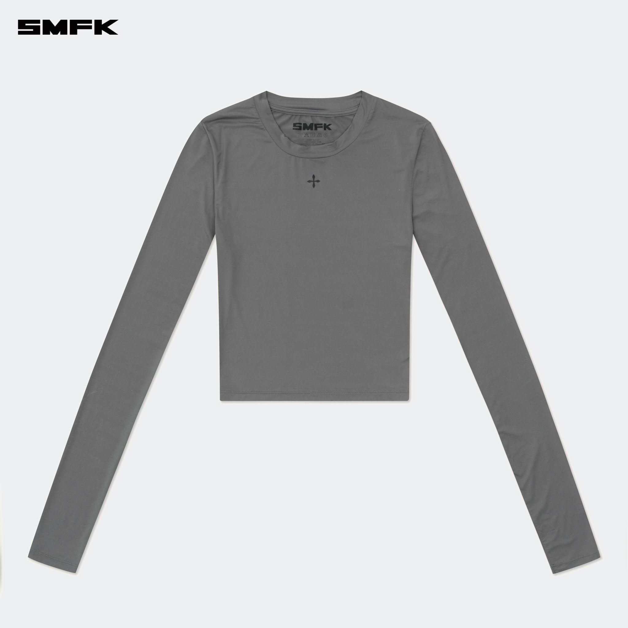 SMFK Compass Hug Skin - Tight Fitting Top Dark Gray | MADAX