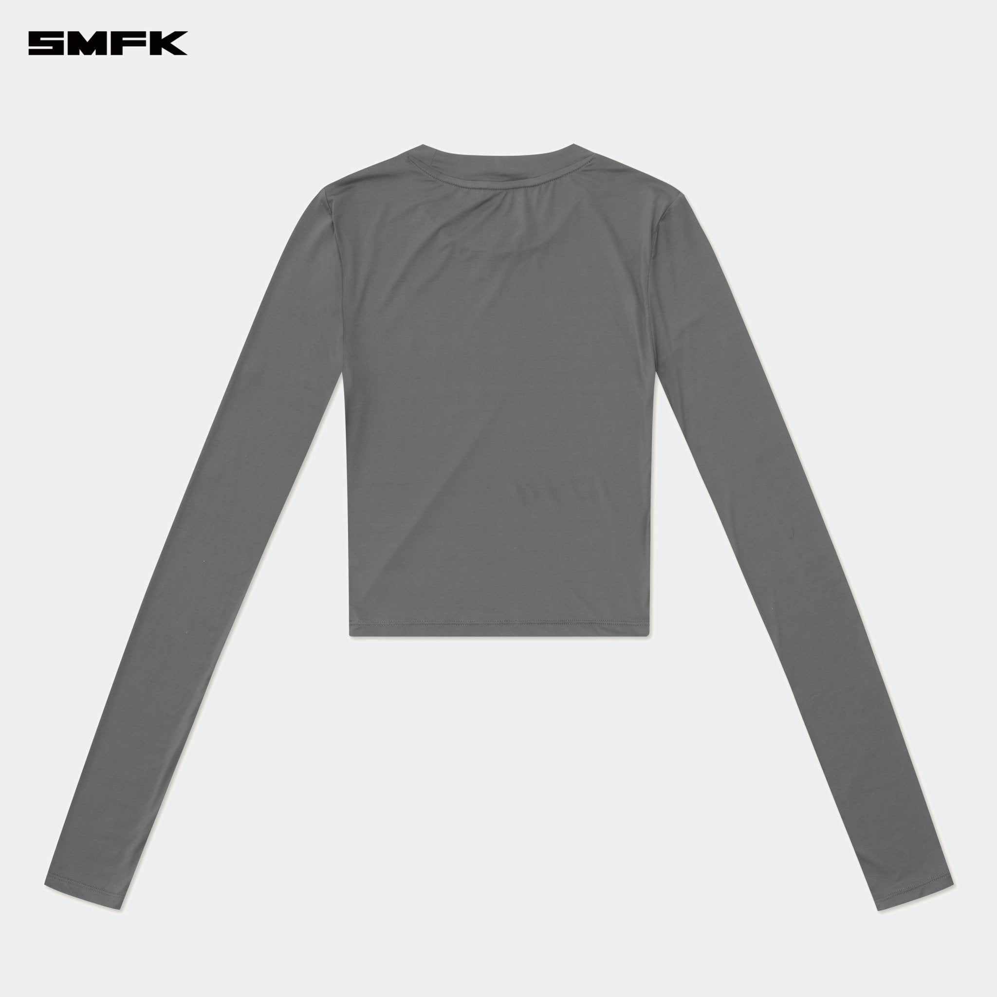 SMFK Compass Hug Skin - Tight Fitting Top Dark Gray | MADAX