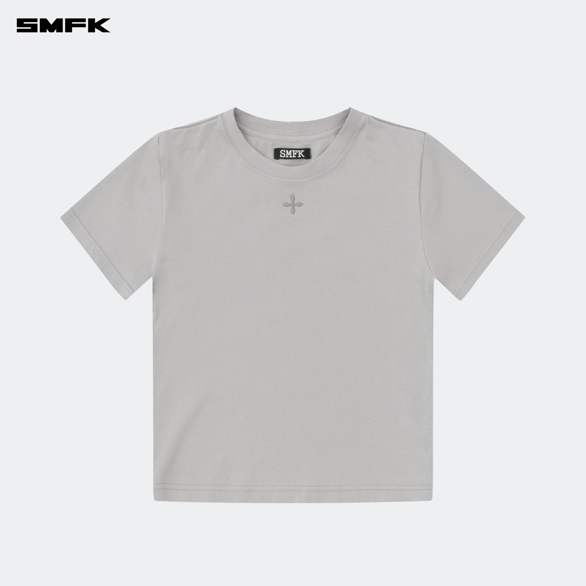 SMFK Compass Hug Slim Fit Tee Gray | MADAX