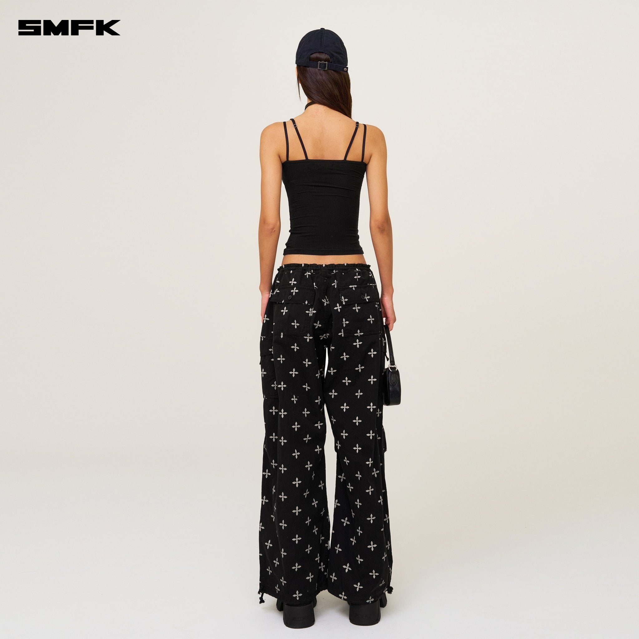 SMFK Compass Hug Sports Slim - fit Strap Top In Black | MADAX