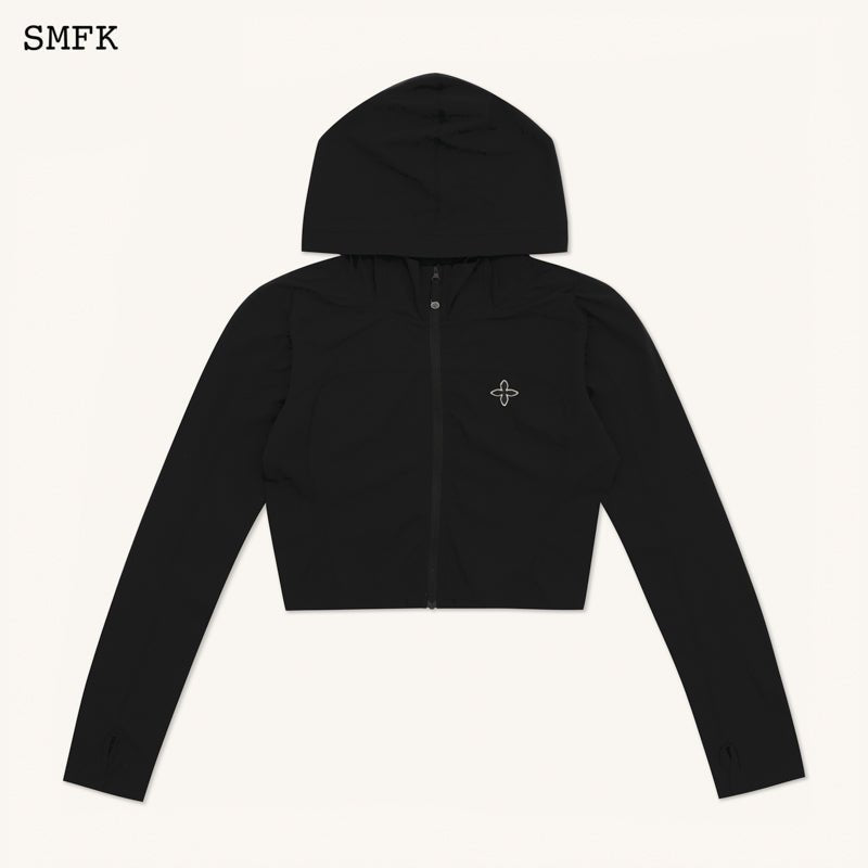 SMFK Compass Hug Sun-Proof Super Light Hoodie Black | MADA IN CHINA