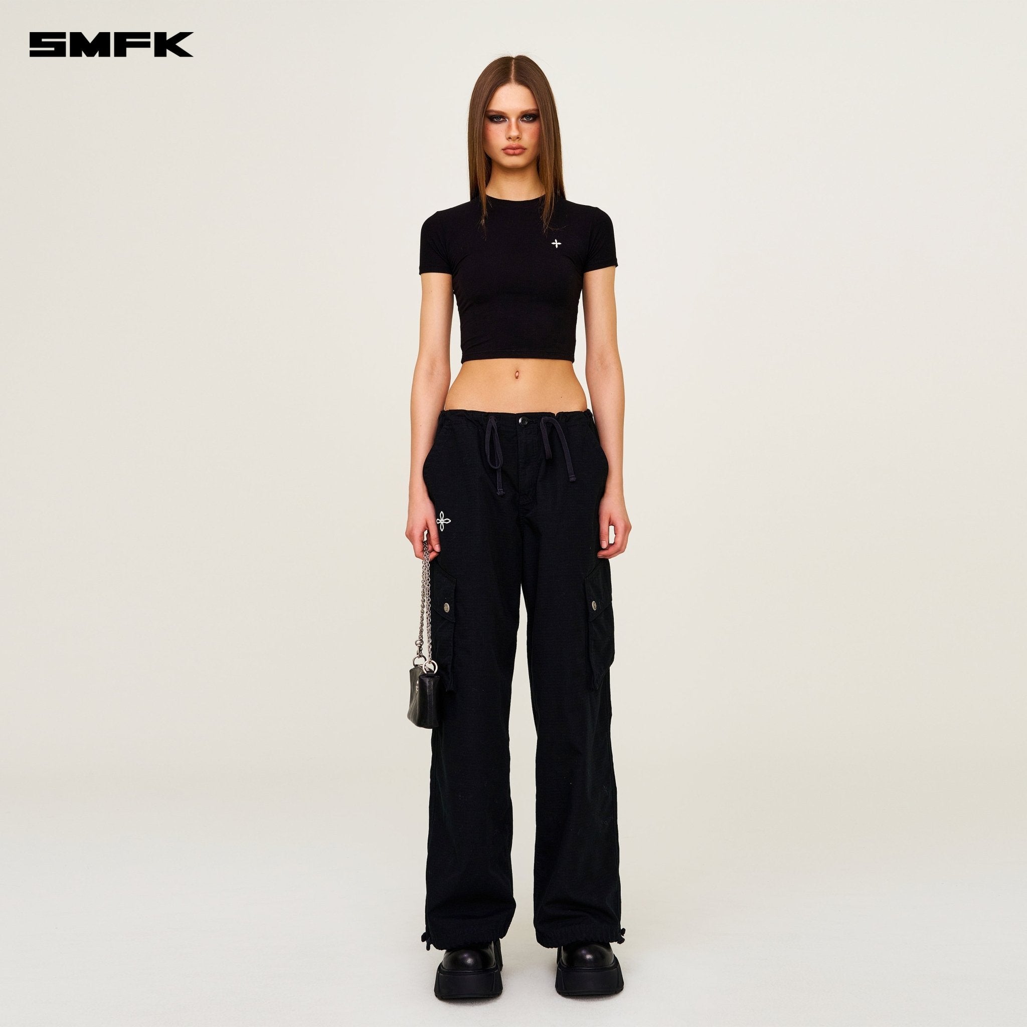 SMFK Compass Hug Tight Sports TEE In Black | MADAX