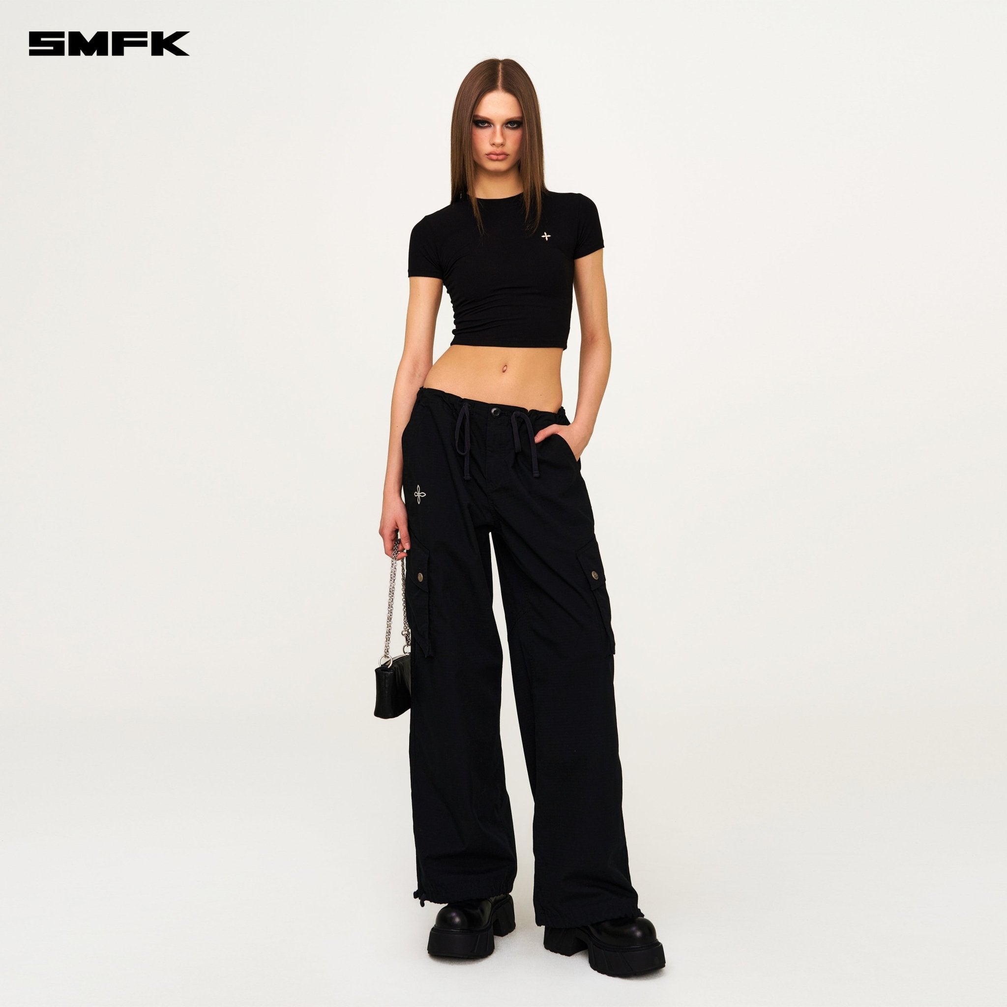 SMFK Compass Hug Tight Sports TEE In Black | MADAX