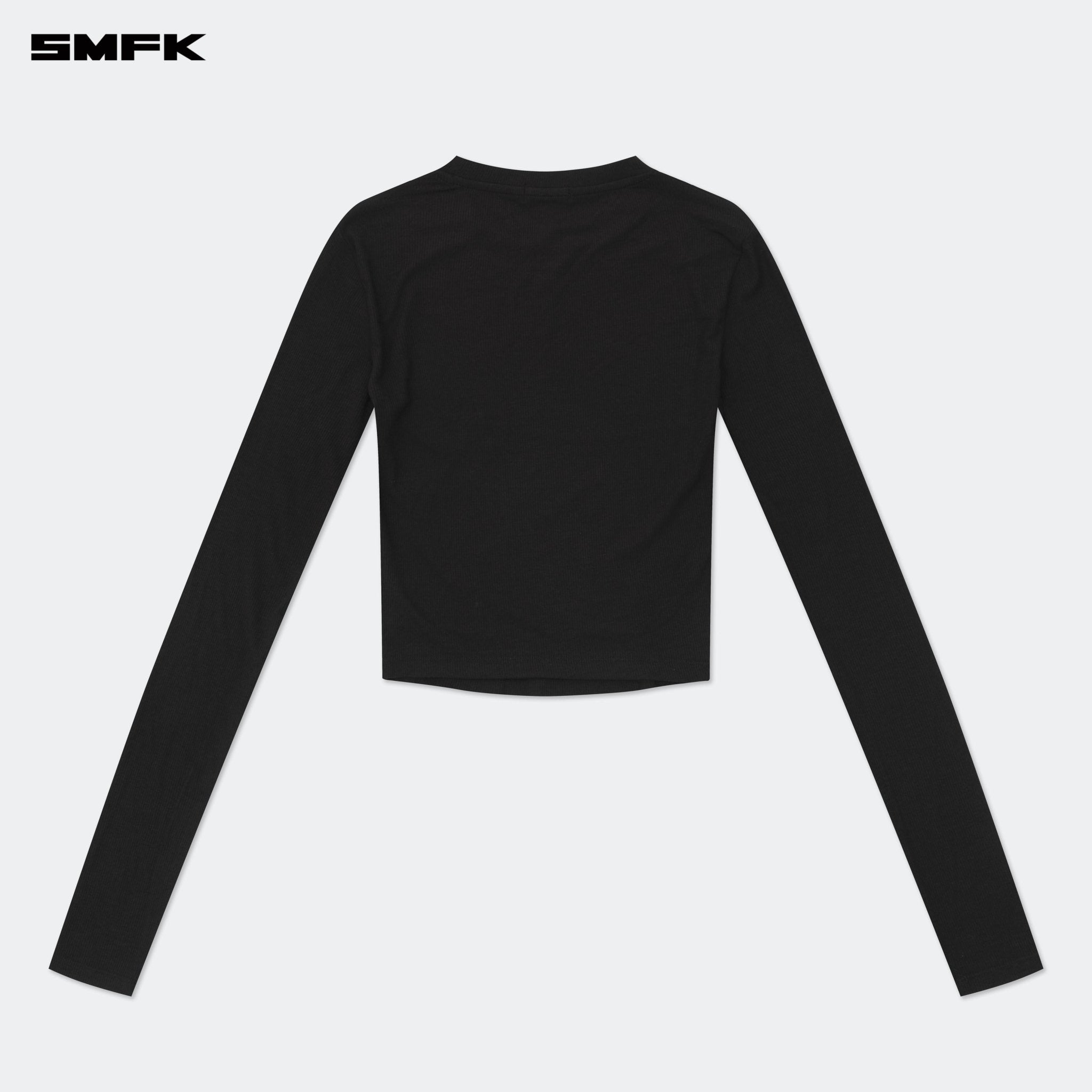 SMFK Compass Hug Tight Sports Top In Black | MADAX