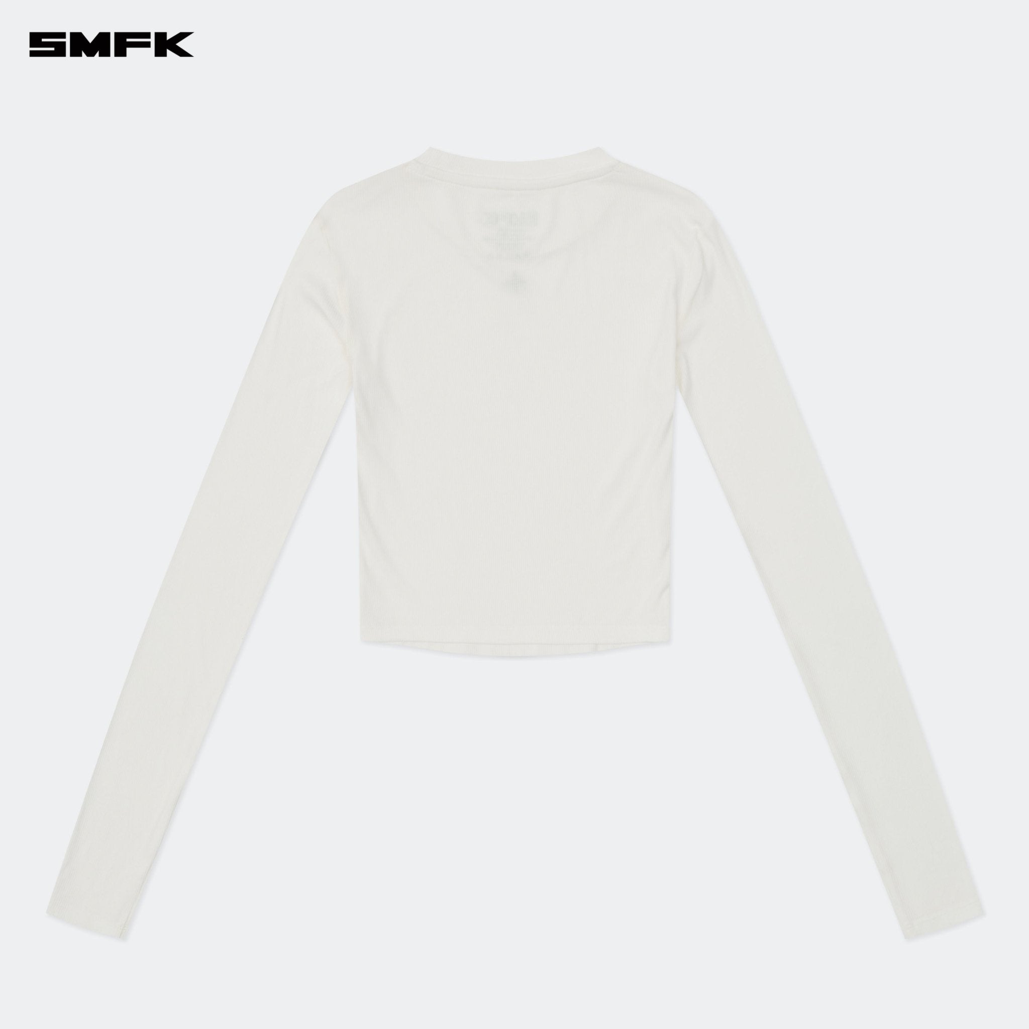 SMFK Compass Hug Tight Sports Top In White | MADAX