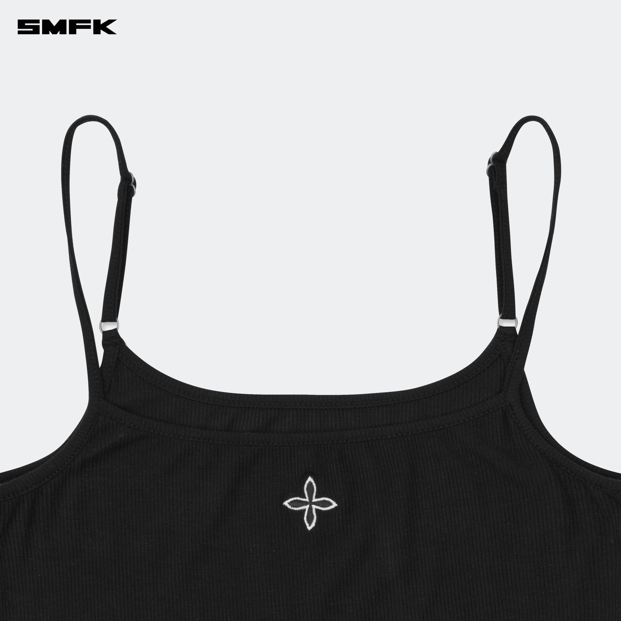 SMFK Compass Hug Ultra - Short Sports Strap Top Black | MADAX