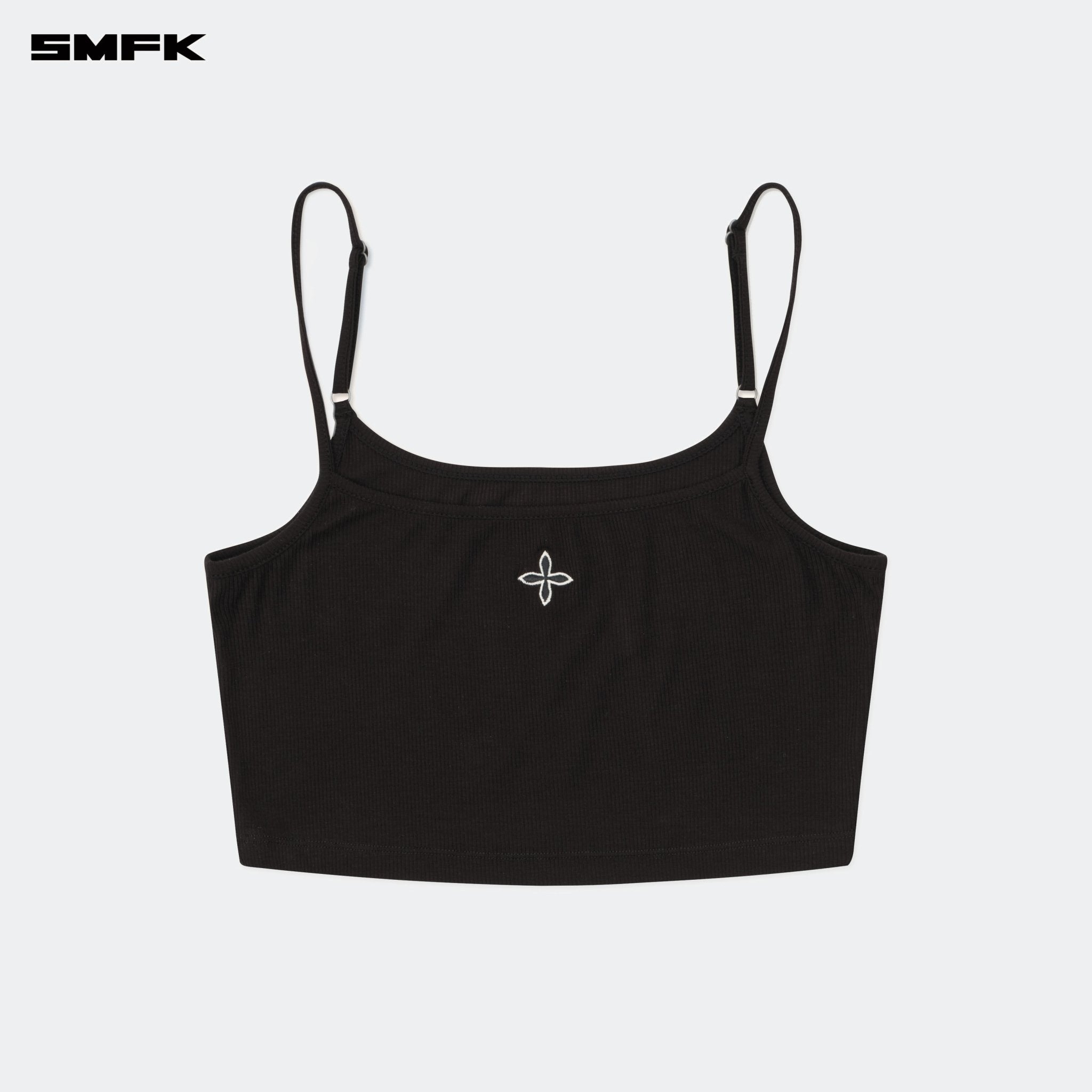 SMFK Compass Hug Ultra - Short Sports Strap Top Black | MADAX