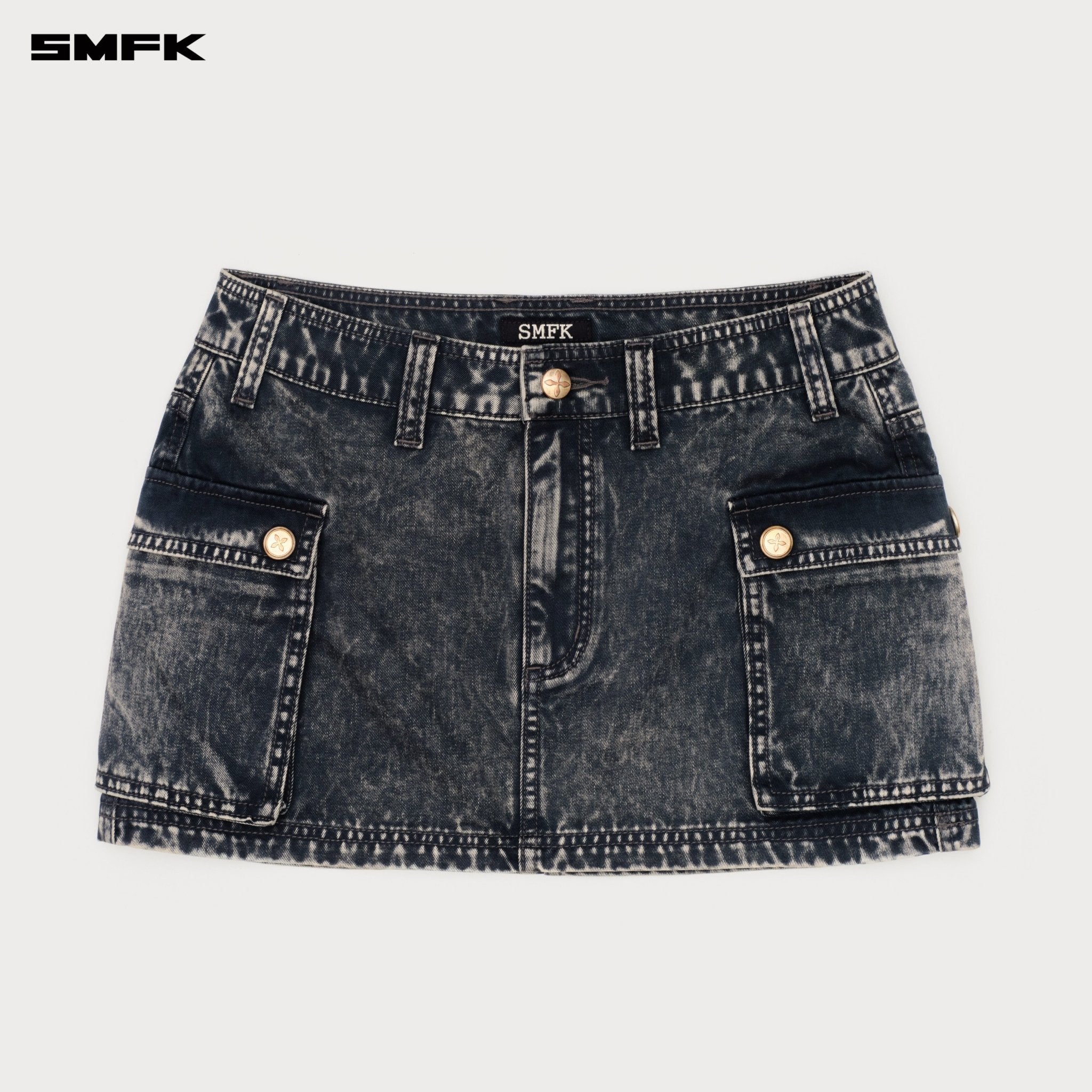 SMFK Compass Hunt Cargo Skirt In Grey | MADAX