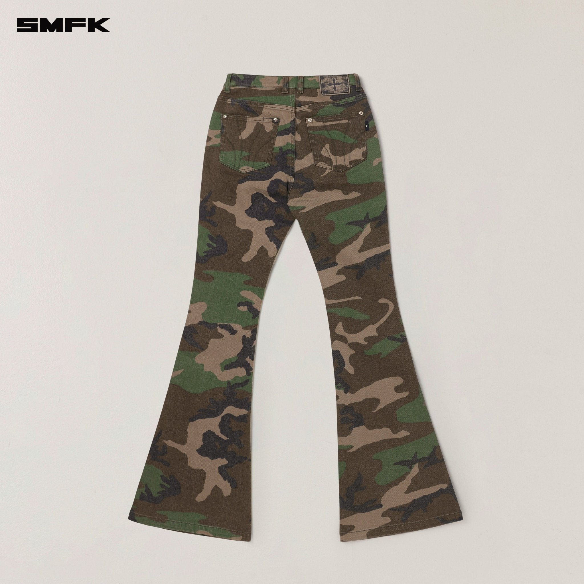 SMFK Compass Hurricane Denim Pants In Army Green Camouflage | MADAX