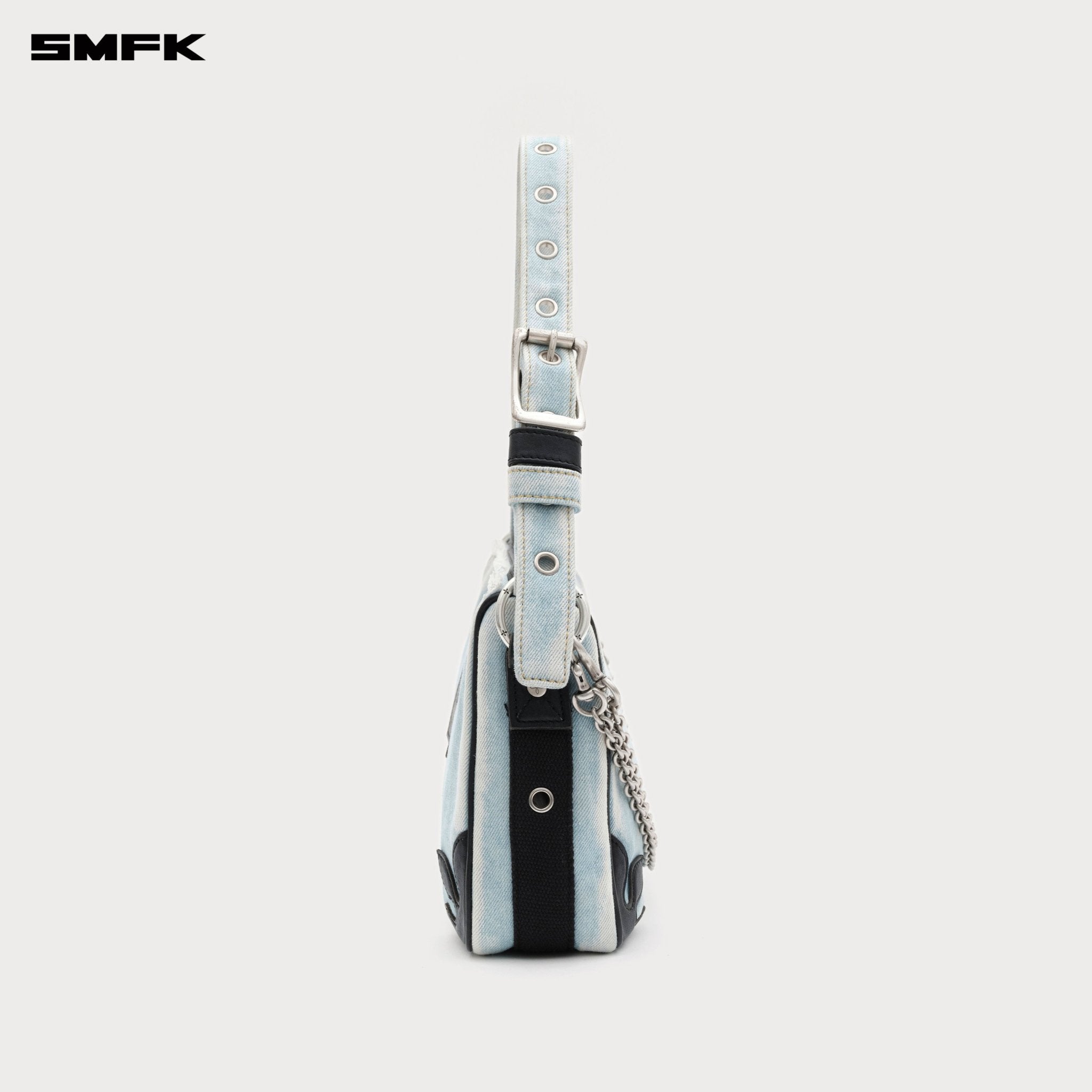 SMFK Compass Kitty Blue Denim Bag In Blue (Large) | MADAX