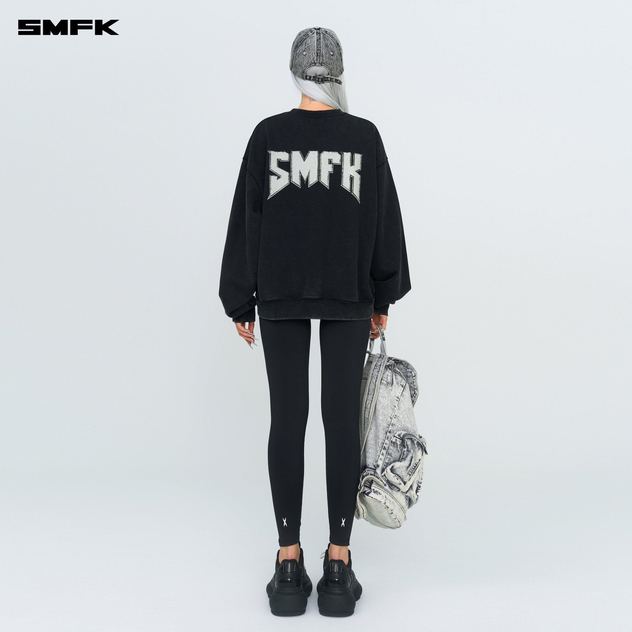 SMFK Compass Metal Rock Retro Loose Sweatshirt | MADAX