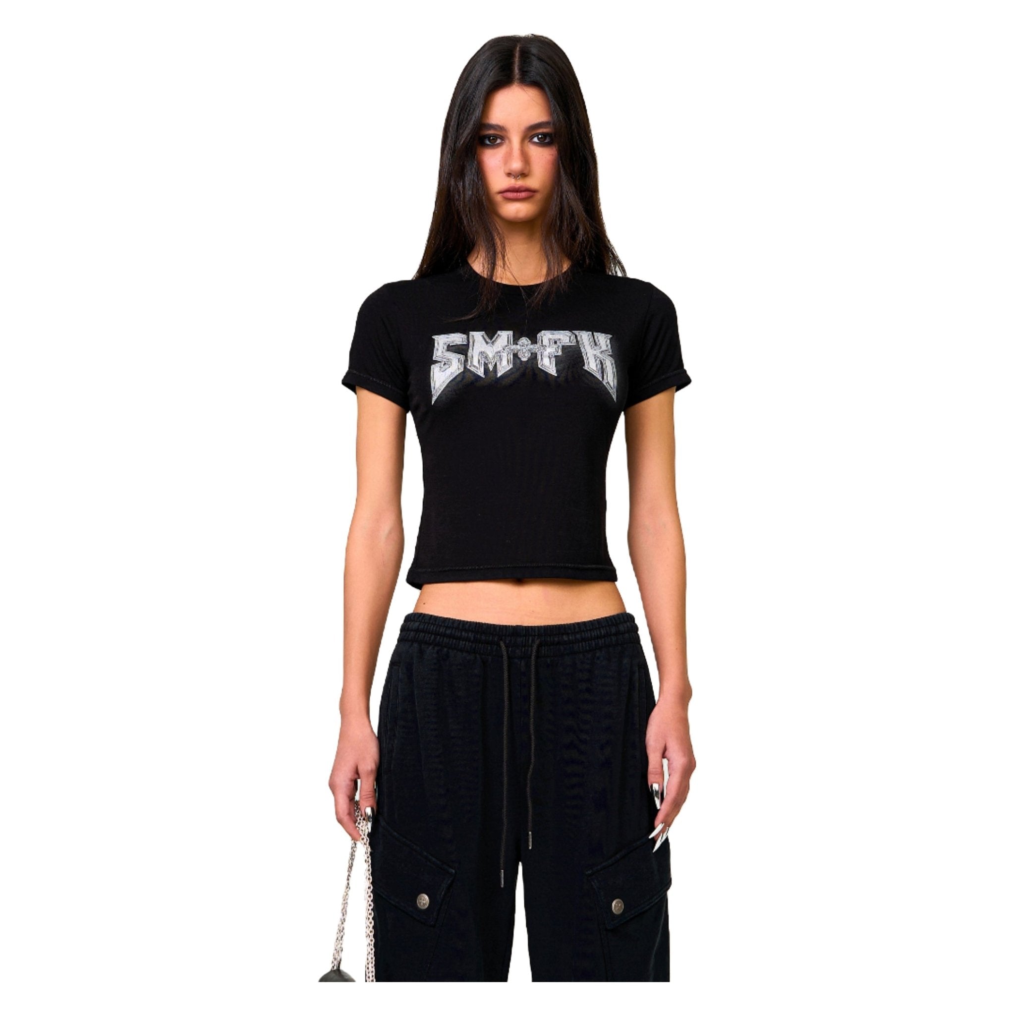 SMFK Compass Metal Rock Slim - Fit Tee In Black | MADAX