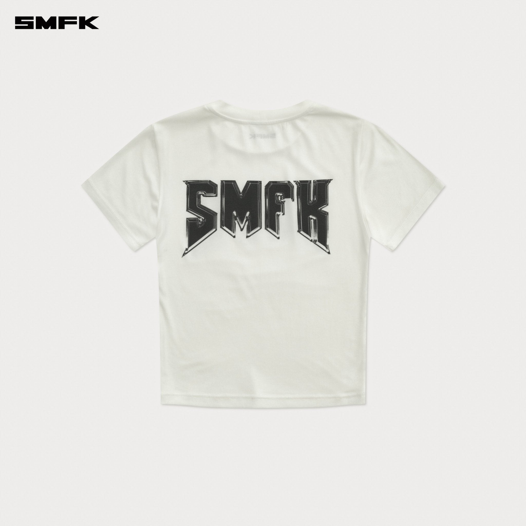 SMFK Compass Metal Rock Slim - Fit Tee In White | MADAX