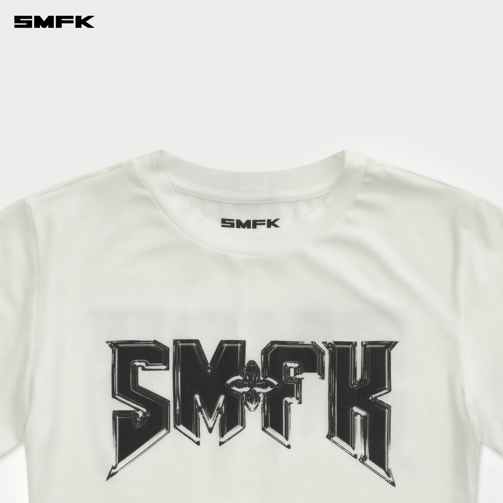 SMFK Compass Metal Rock Slim - Fit Tee In White | MADAX