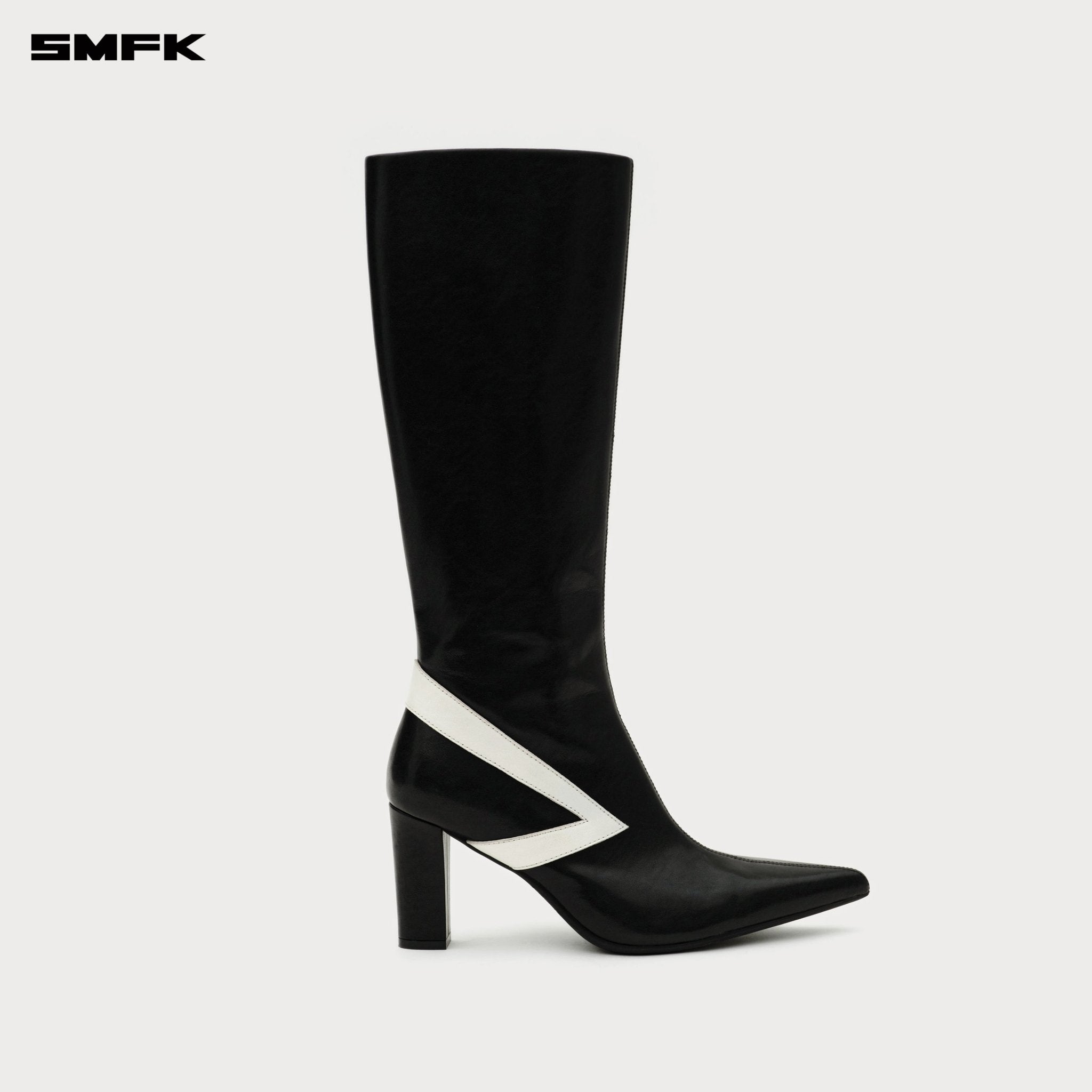 SMFK Compass Meteor High - Heeled Boots In Black | MADAX