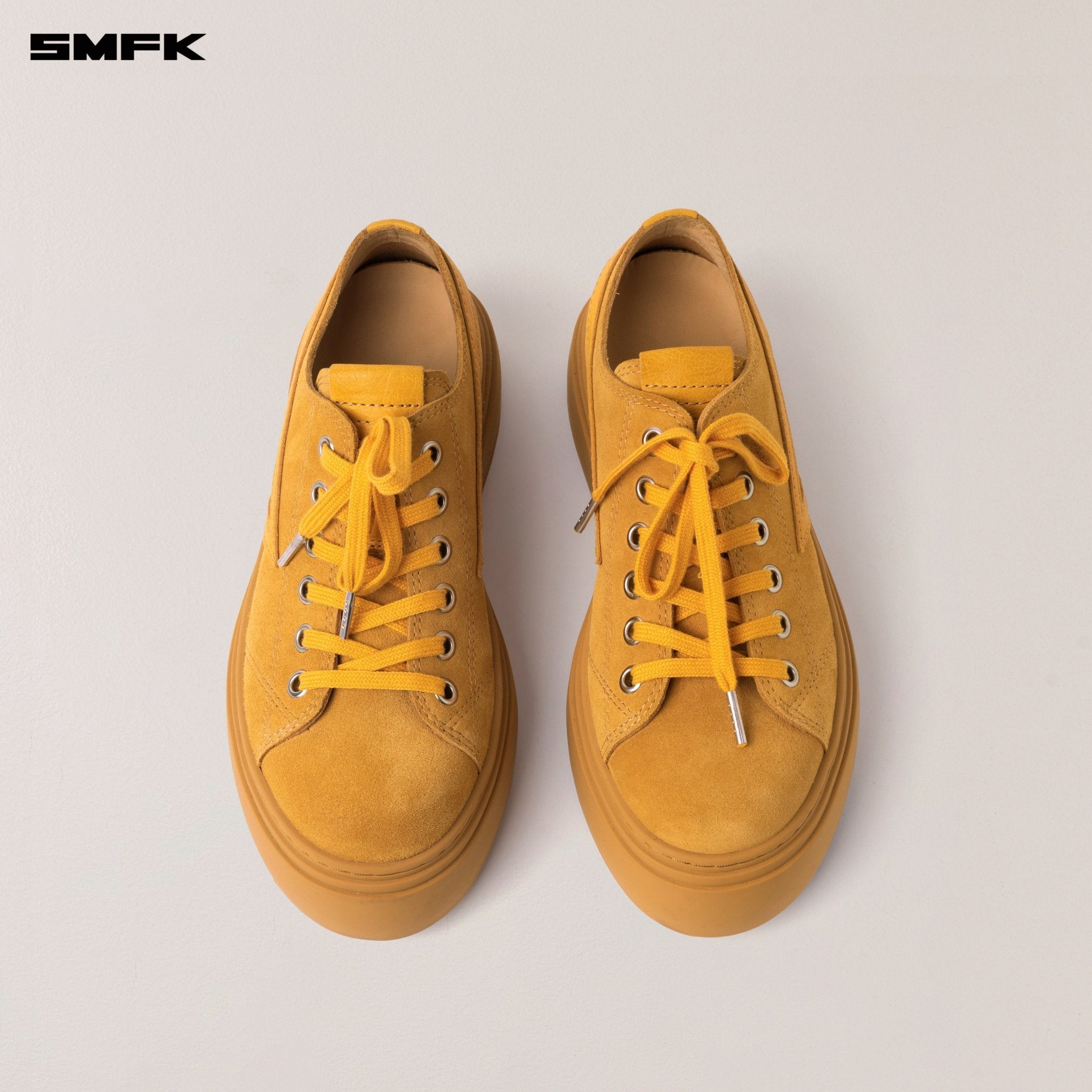 SMFK Compass Meteor Suede Leather Sneakers In Ginger | MADAX