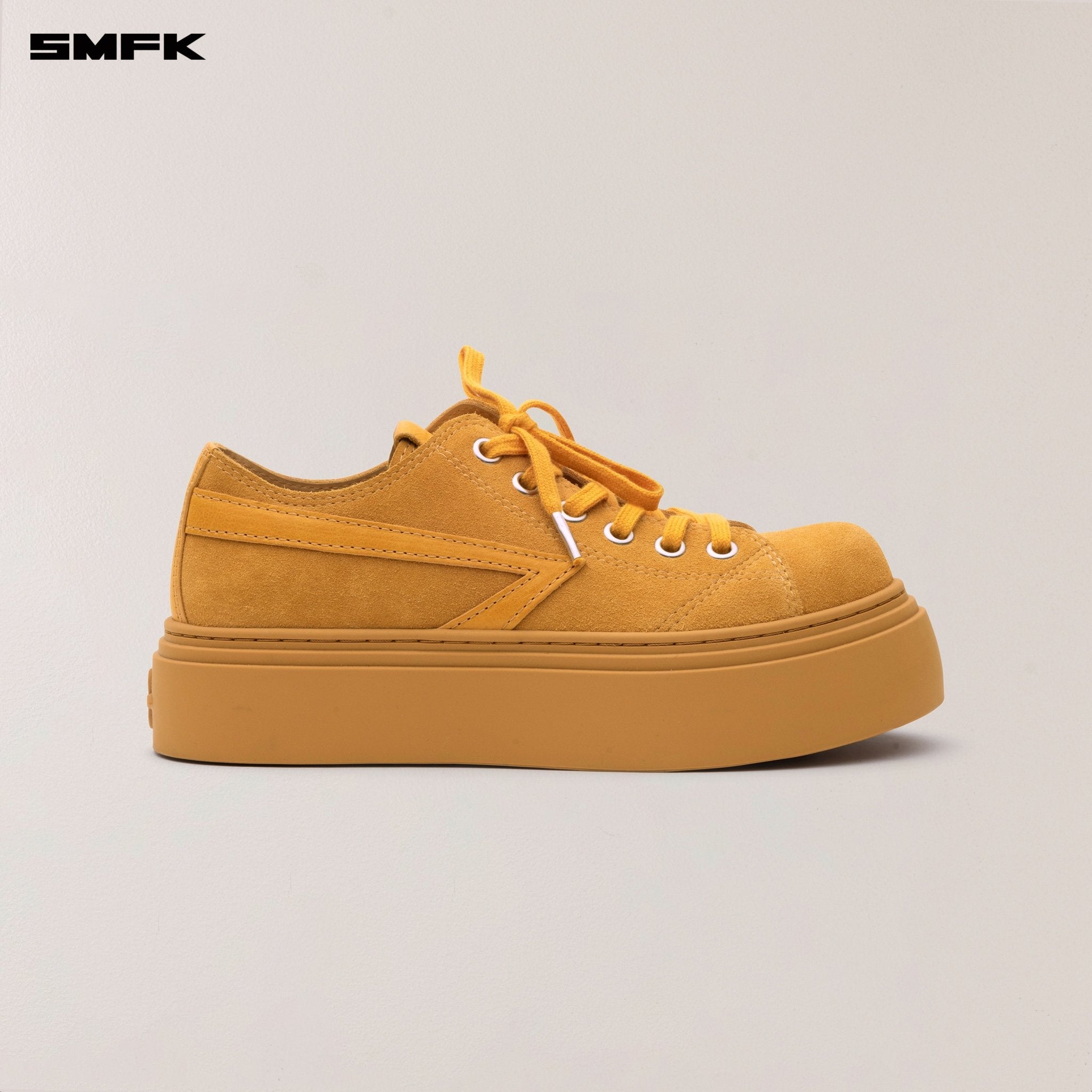 SMFK Compass Meteor Suede Leather Sneakers In Ginger | MADAX