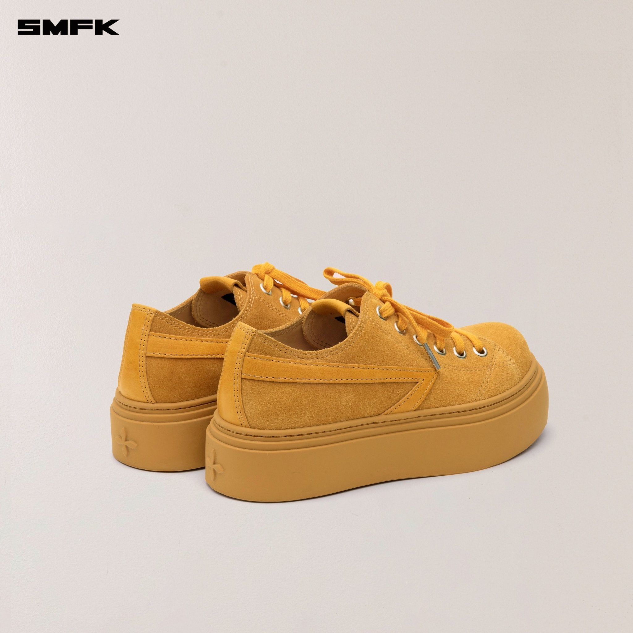 SMFK Compass Meteor Suede Leather Sneakers In Ginger | MADAX