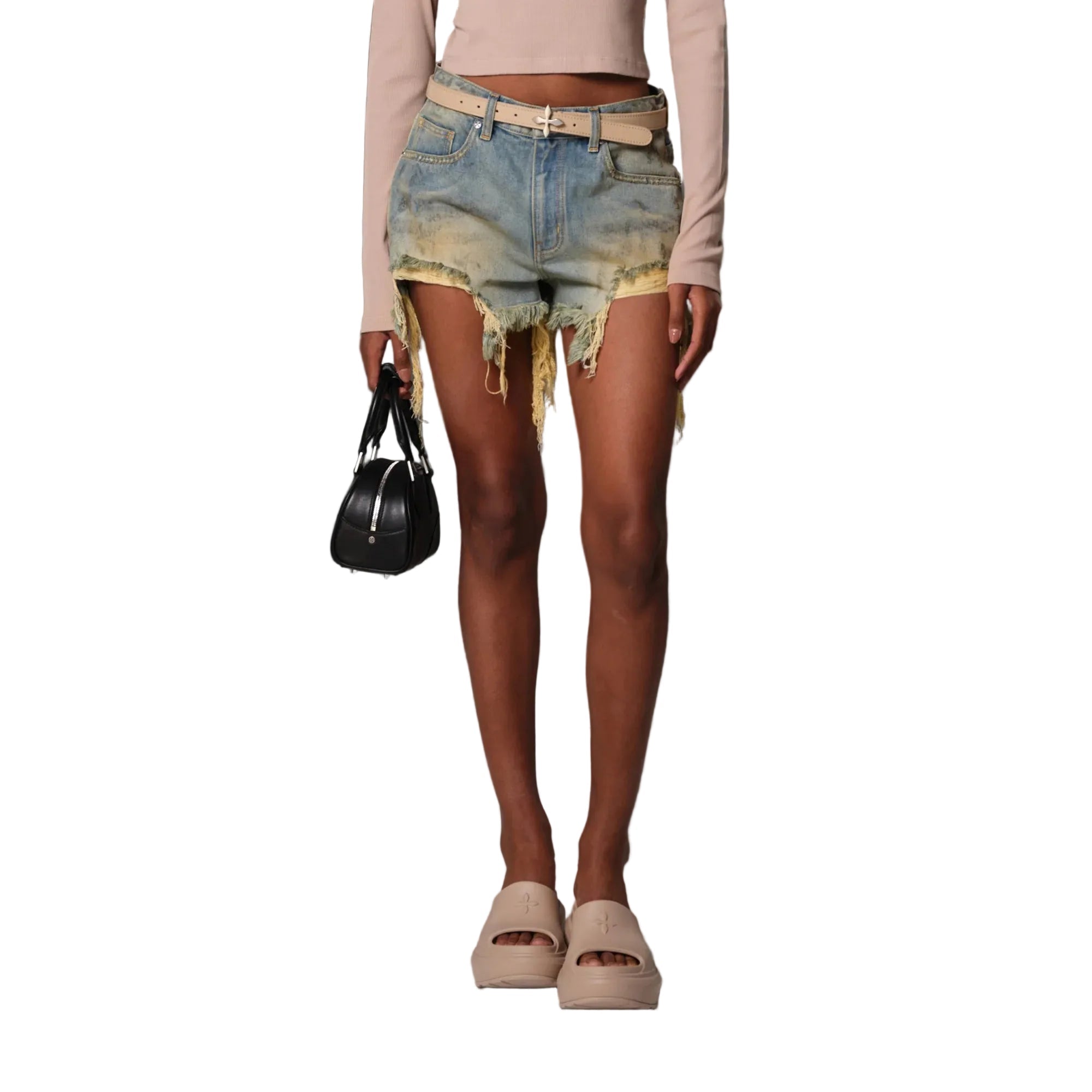 SMFK COMPASS MIRAGE MODE DENIM SHORTS/COTTON LAKE BLUE | MADAX