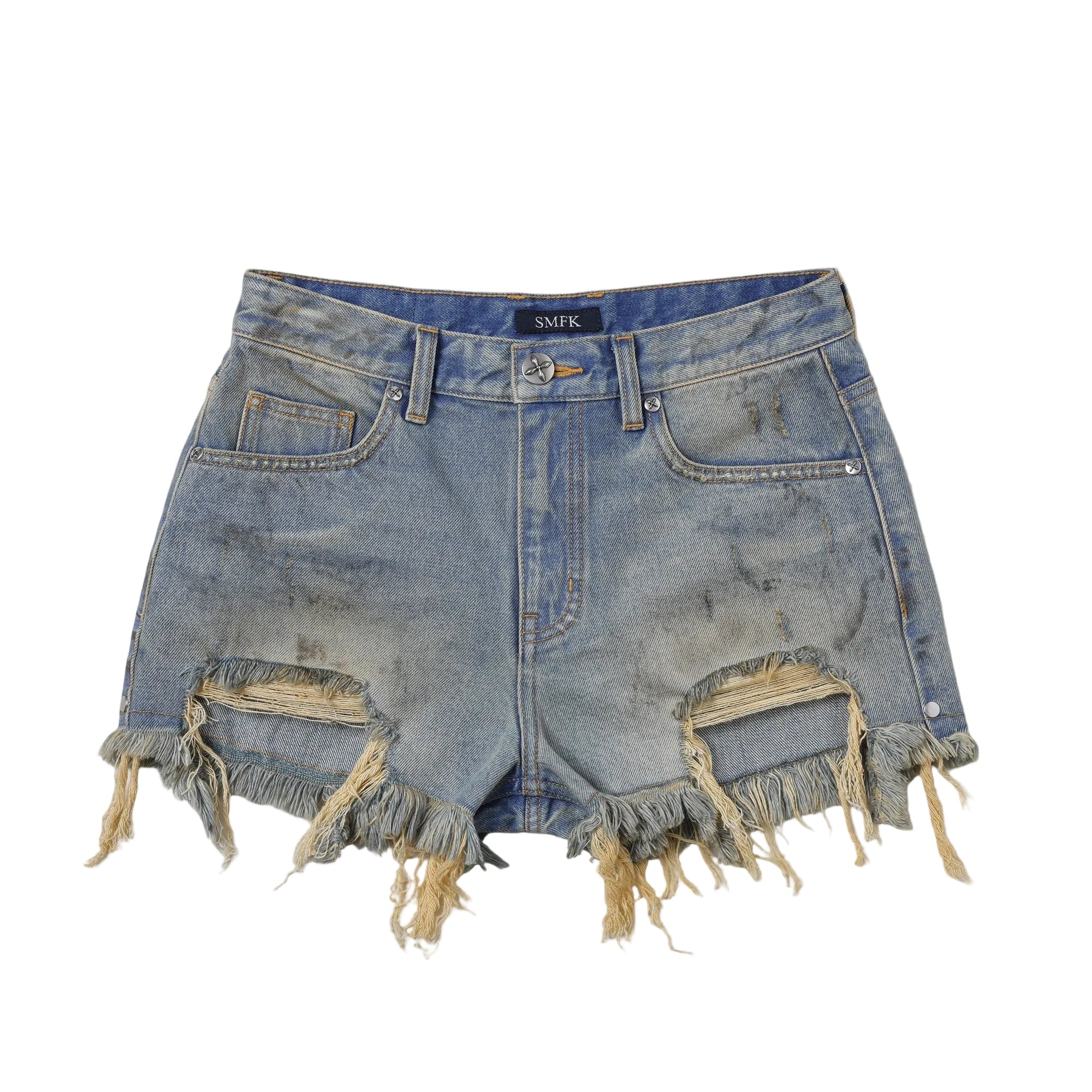 SMFK COMPASS MIRAGE MODE DENIM SHORTS/COTTON LAKE BLUE | MADAX