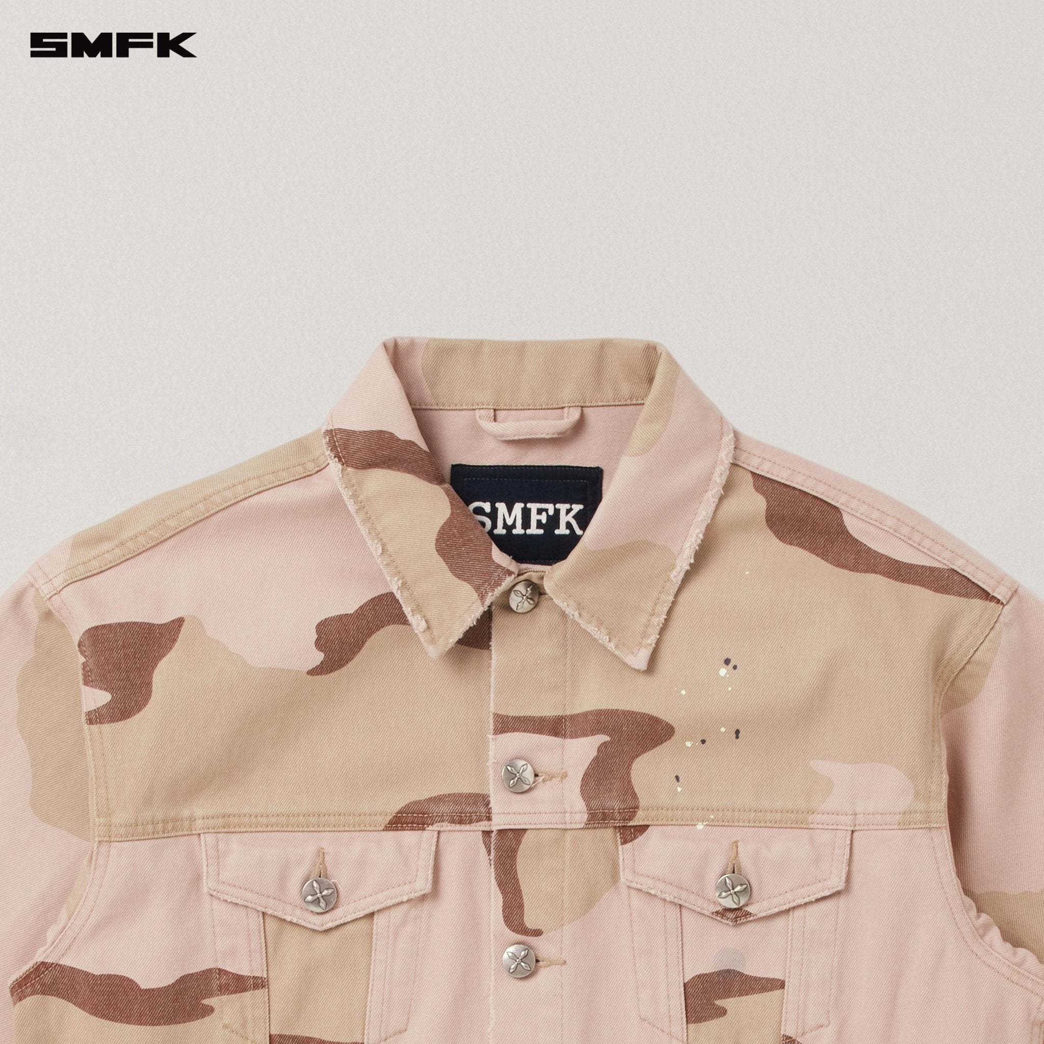SMFK Compass Mode Camo Denim Jacket In Desert Camouflage | MADAX