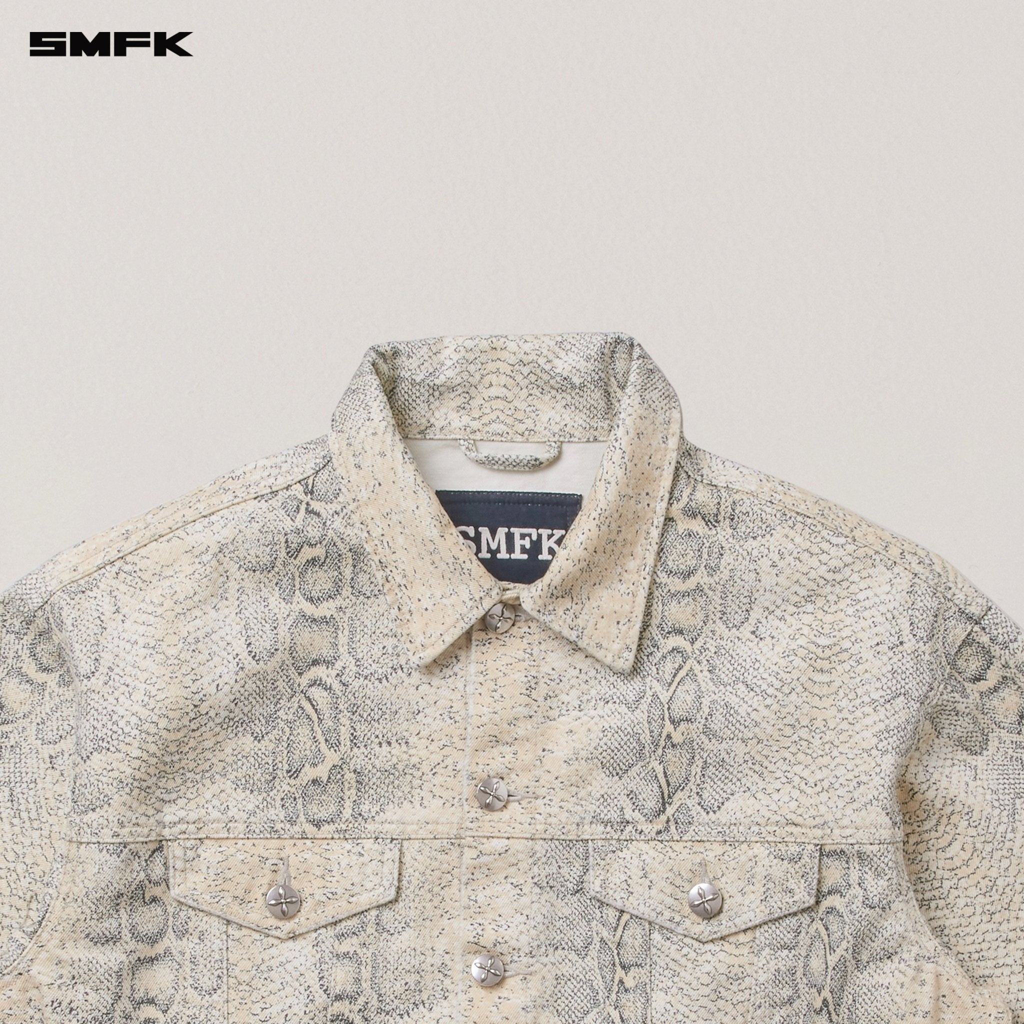 SMFK Compass Mode Camo Denim Jacket In Mirage Cobra | MADAX