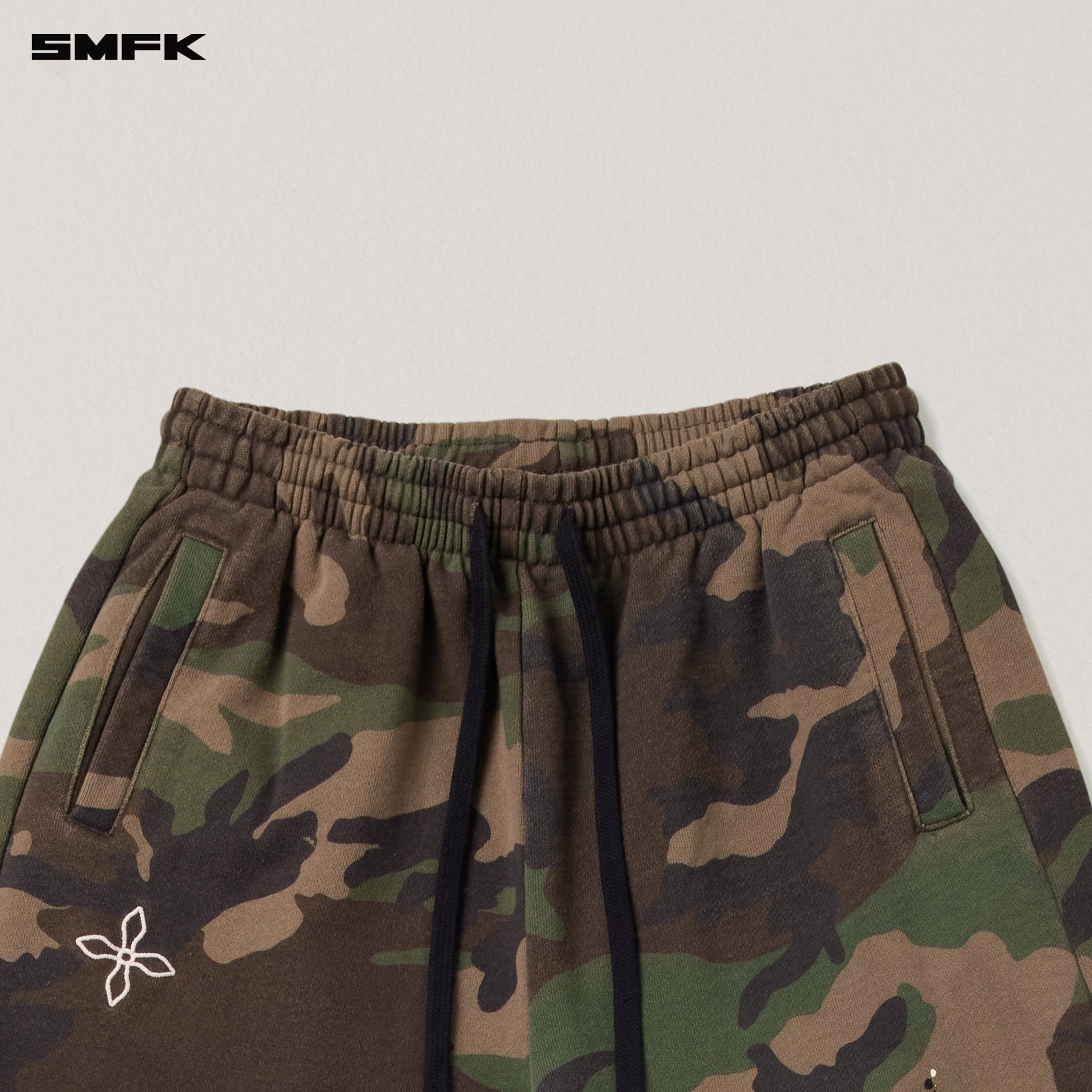 SMFK Compass Mode Camo Tower Sports Pants In Army Green Camouflage | MADAX