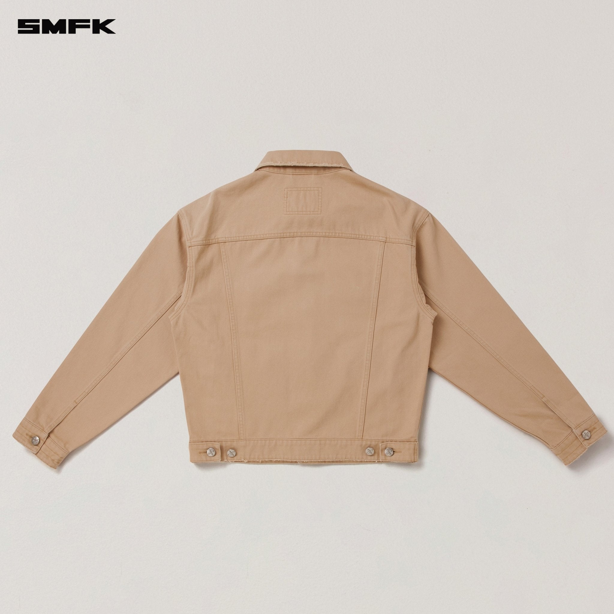 SMFK Compass Mode Denim Jacket In Sand | MADAX